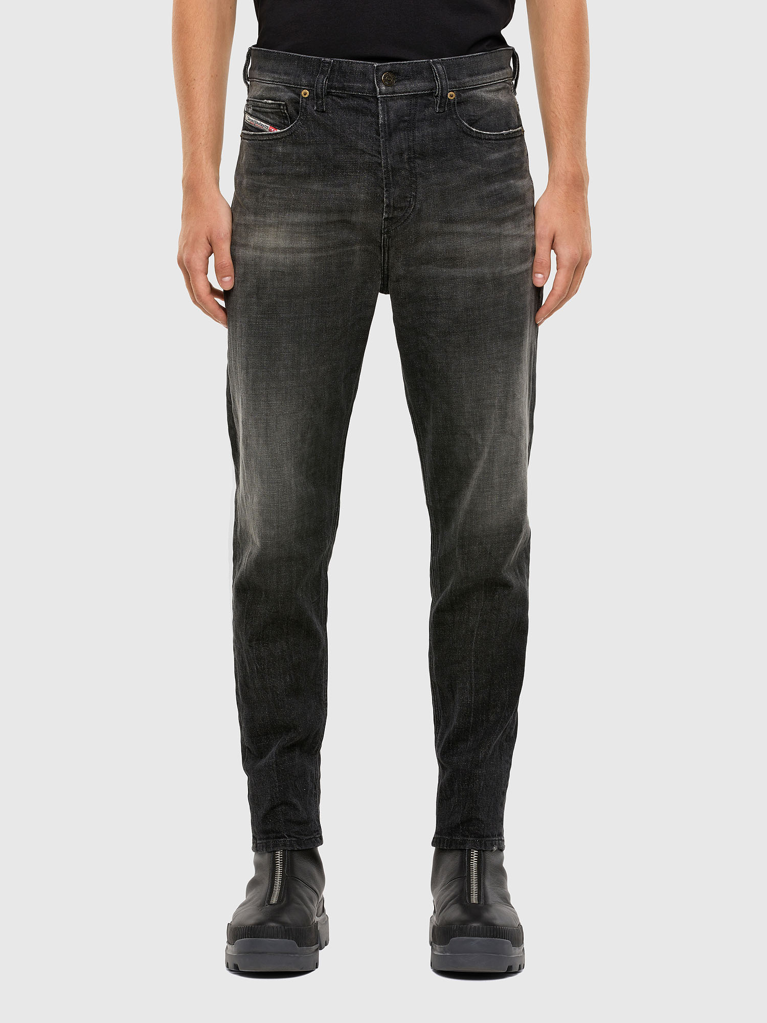 D-Vider 009JW, Black/Dark grey Diesel - D-Vider 009JW, Black/Dark grey - Jeans - Image 1