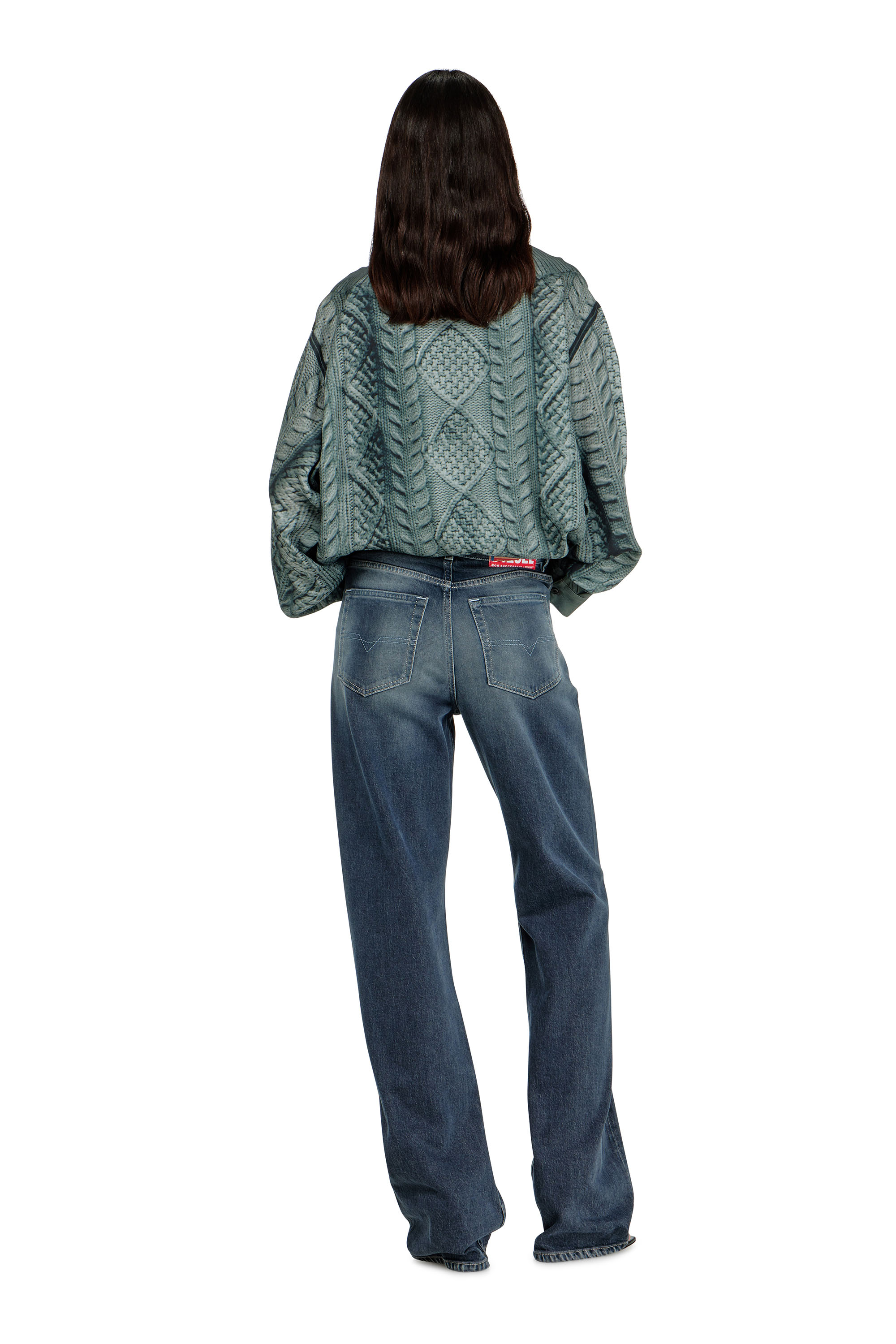 Diesel - Woman's Regular Jeans 1971 D-Sent 007EI, Dark Blue - 4