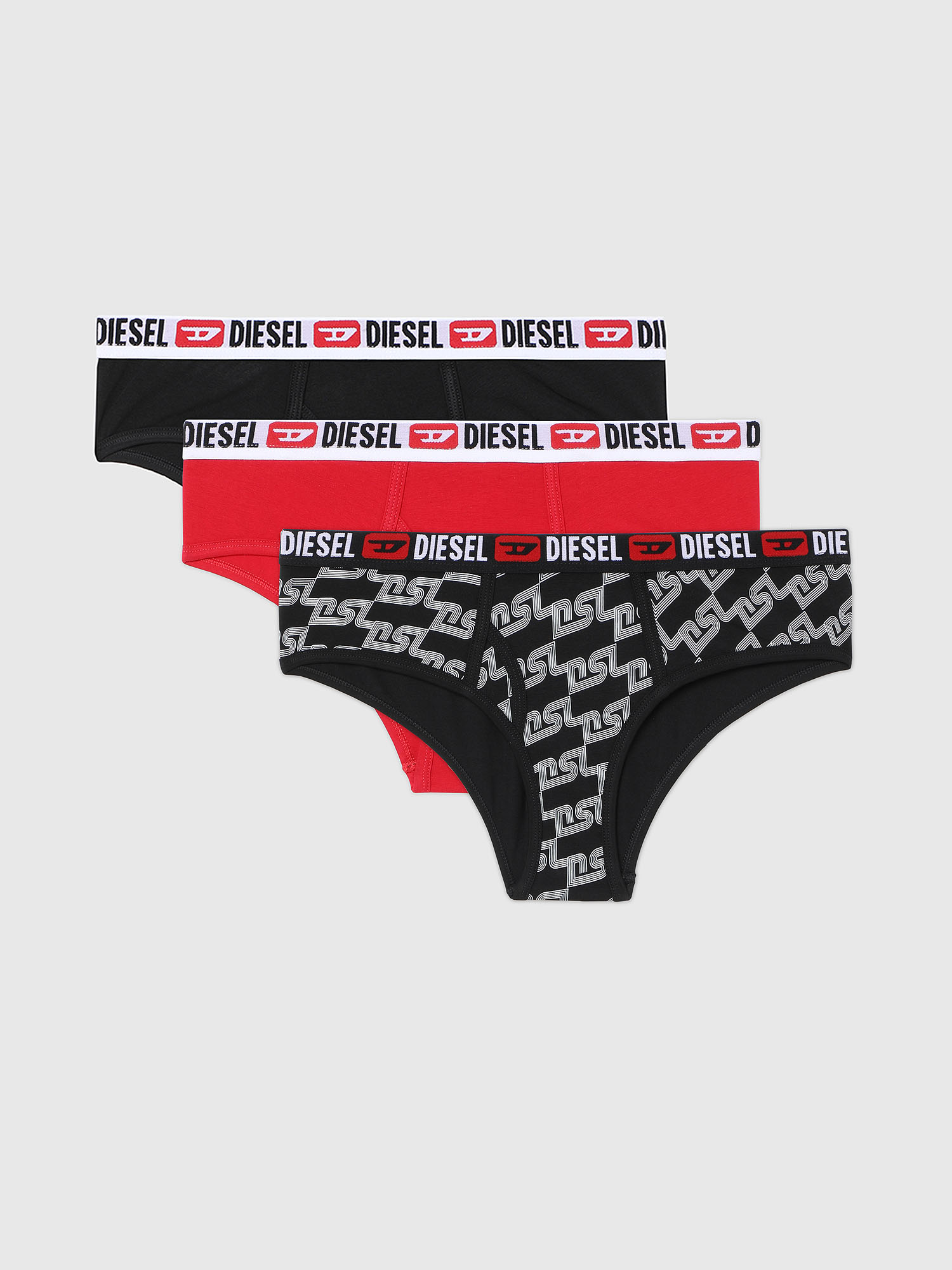 UFPN-OXY-THREEPACK, Black/Red Diesel - UFPN-OXY-THREEPACK, Black/Red - Panties - Image 1