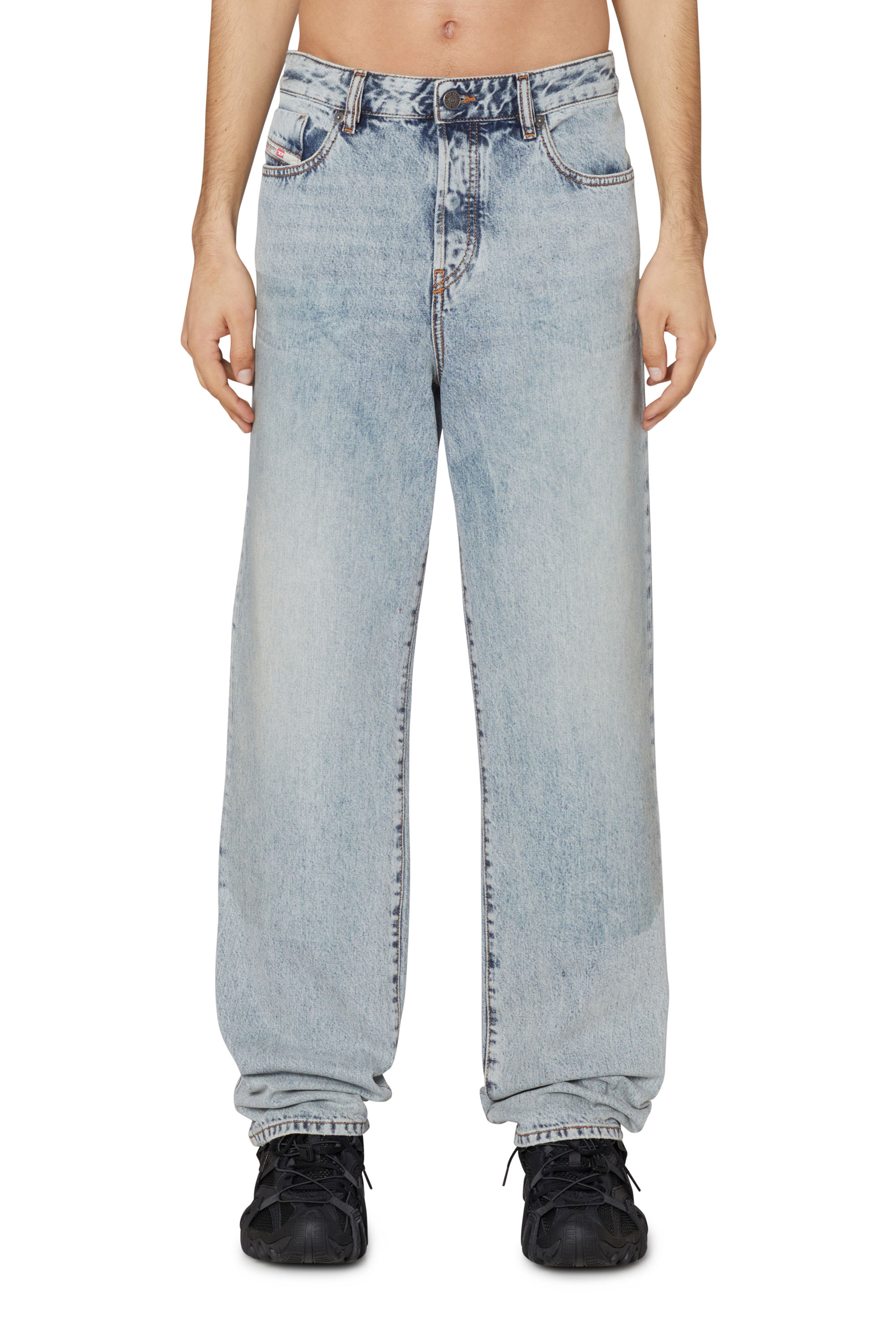 Diesel - Man's Regular Jeans 1955 D-Rekiv 09I60, Light Blue - 1