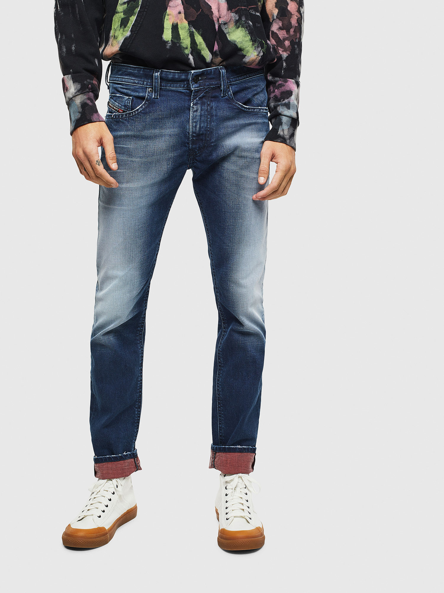Thommer 009BQ, Dark Blue Diesel - Thommer 009BQ, Dark Blue - Jeans - Image 1