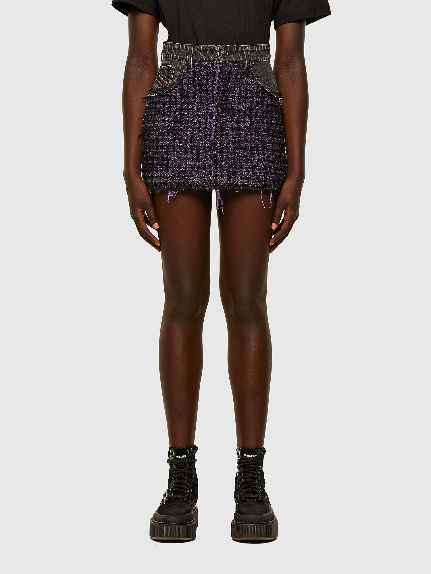 O-SAN, Violet/Black Diesel - O-SAN, Violet/Black - Skirts - Image 1
