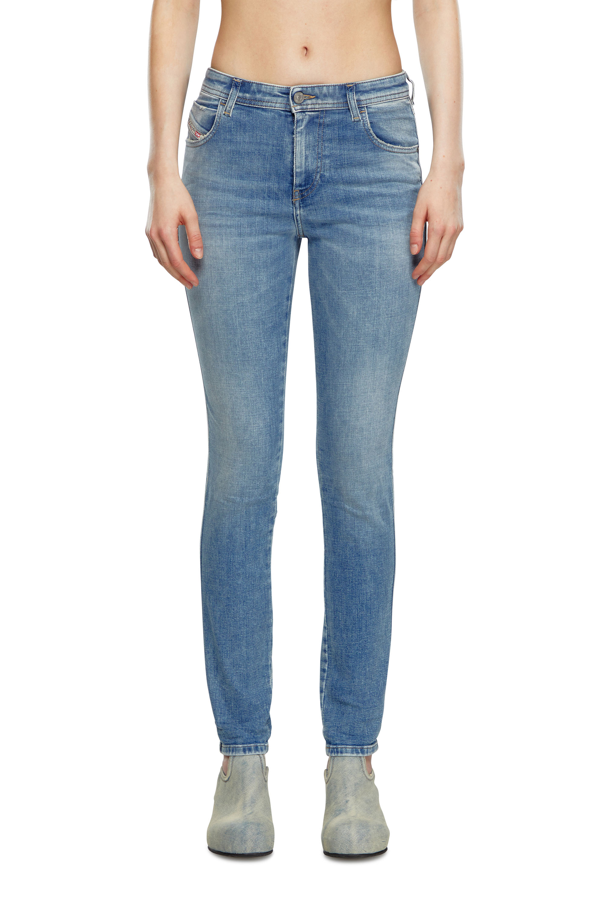 Diesel - Woman Skinny Jeans 2015 Babhila 09J21, Light Blue - Image 1