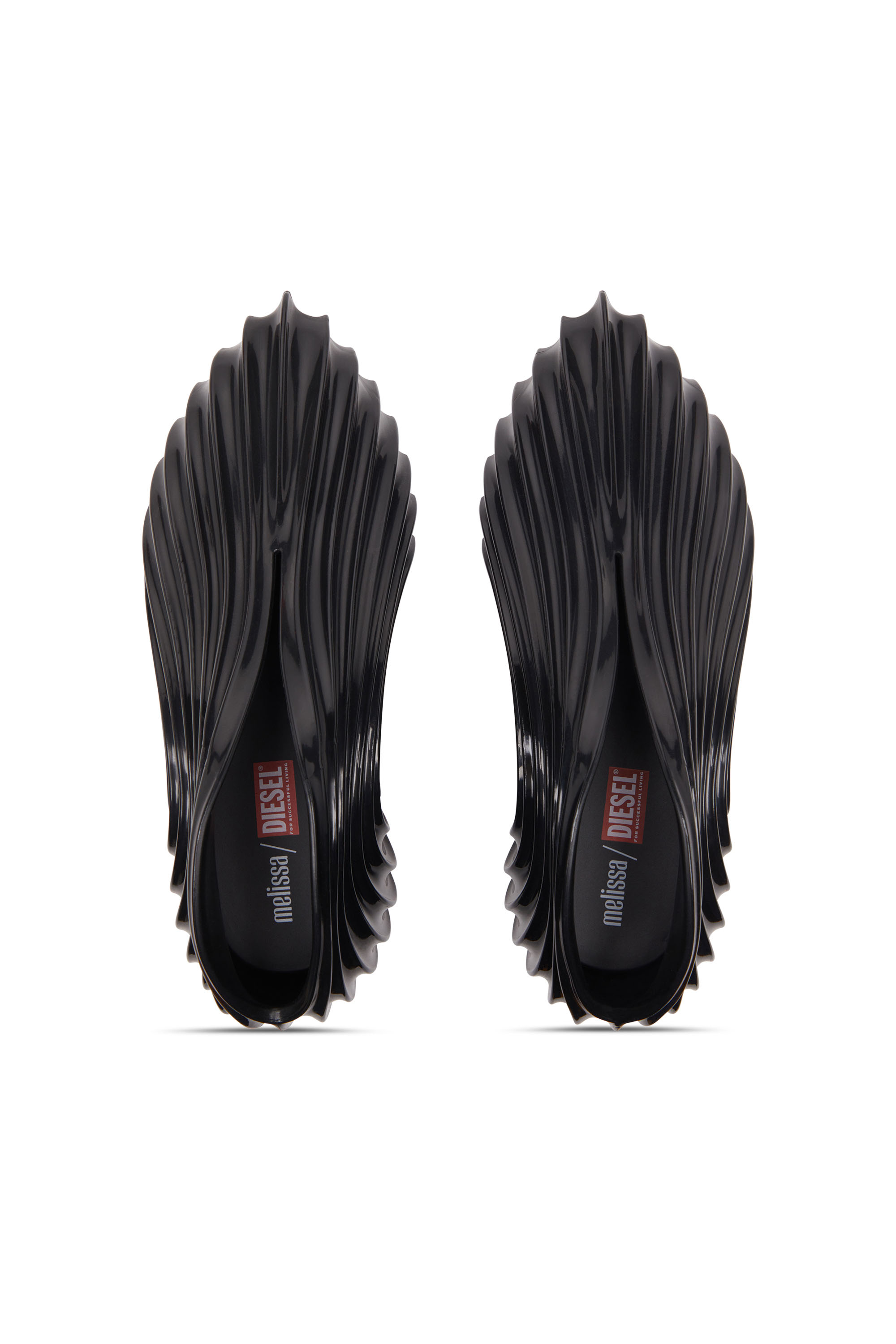 Diesel - MELISSA QUANTUM SNEAKERS X, Unisex's Slip-on sneaker in Melflex® in Black - 4