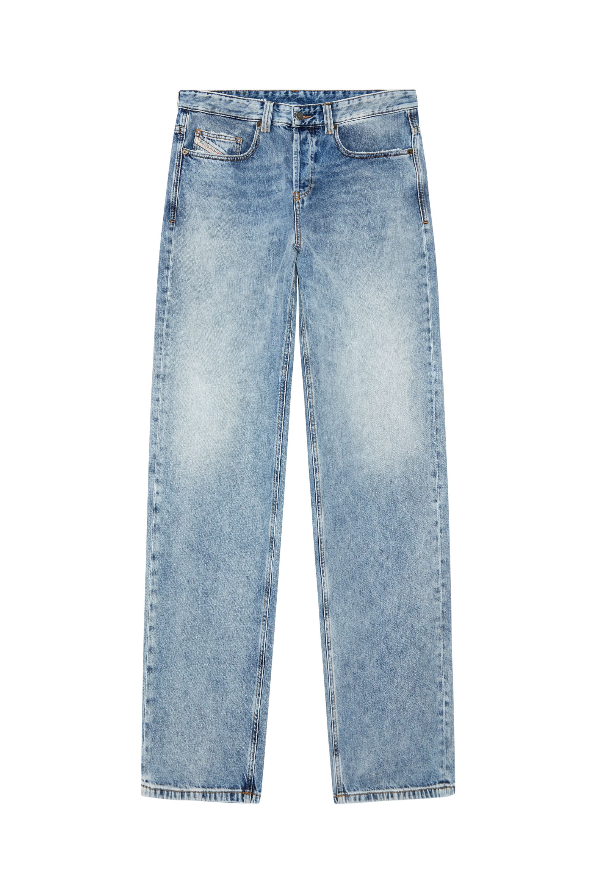 DIESEL Straight Zipper Jeans in Blue for Men