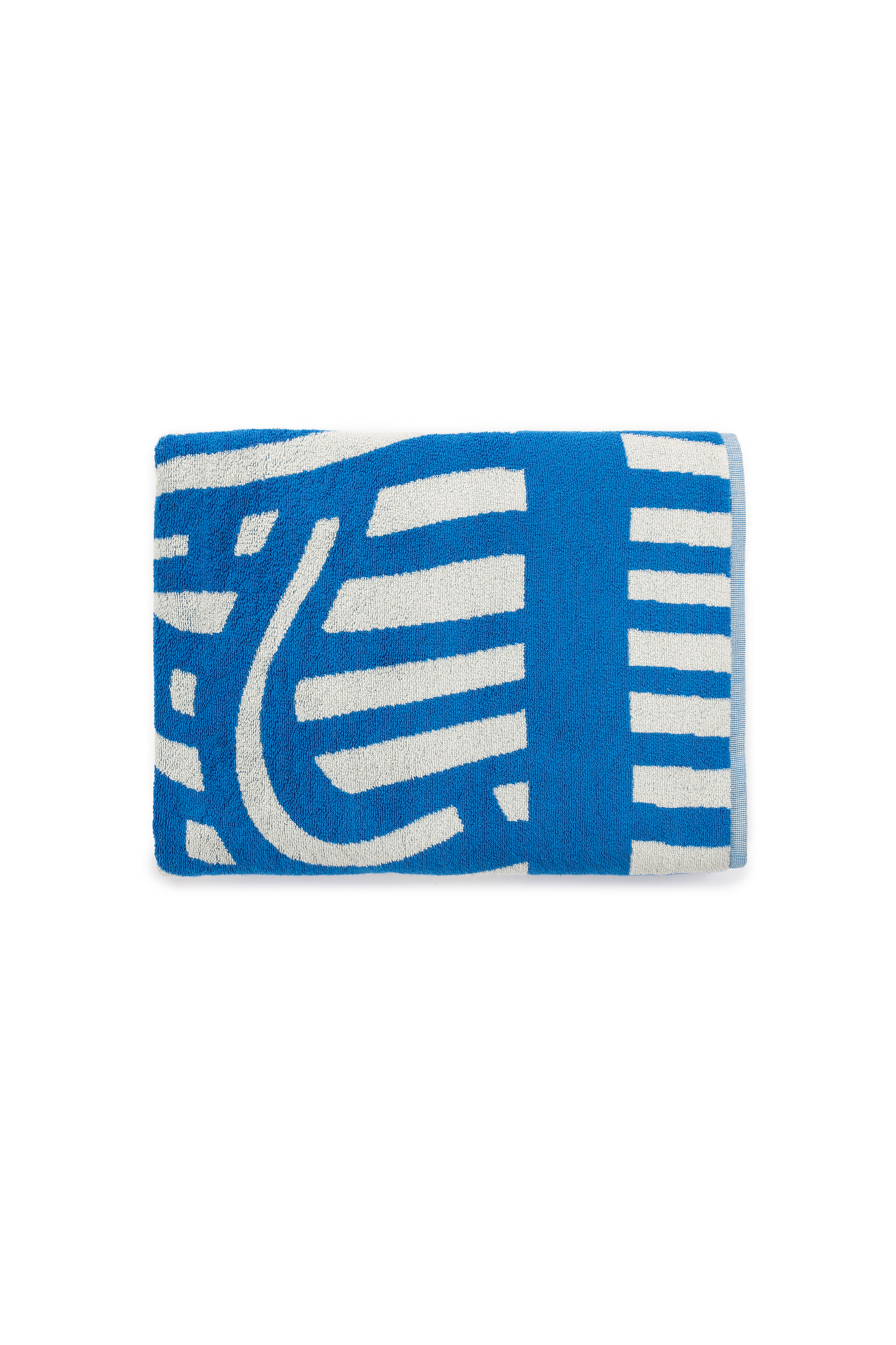 Diesel - 1018164 STRIPES GREY/BLUE TOWEL, Unisex's Terry towel 100x180 cm in Blue - 6