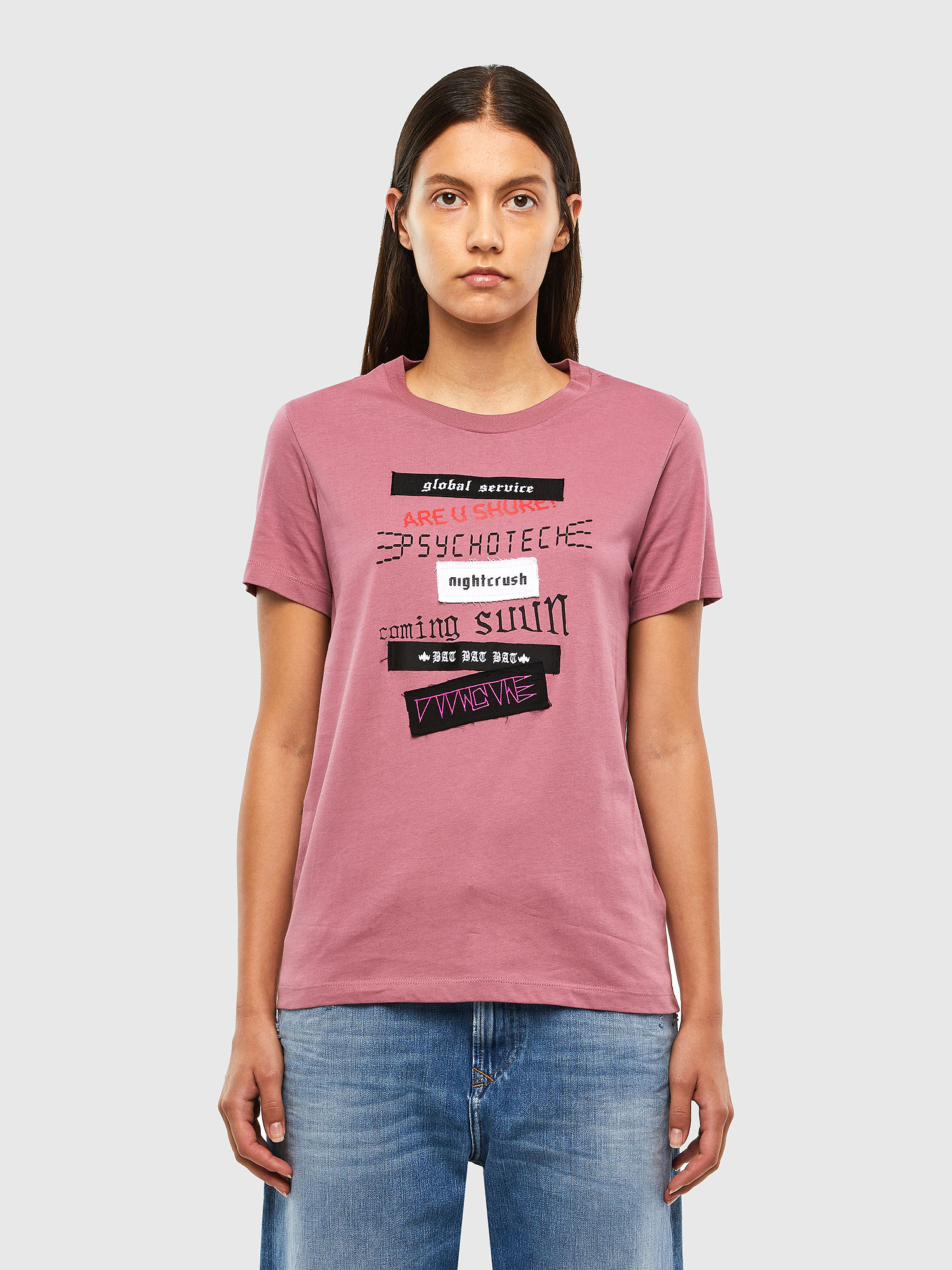T-SILY-V20, Pink Diesel - T-SILY-V20, Pink - T-Shirts - Image 1
