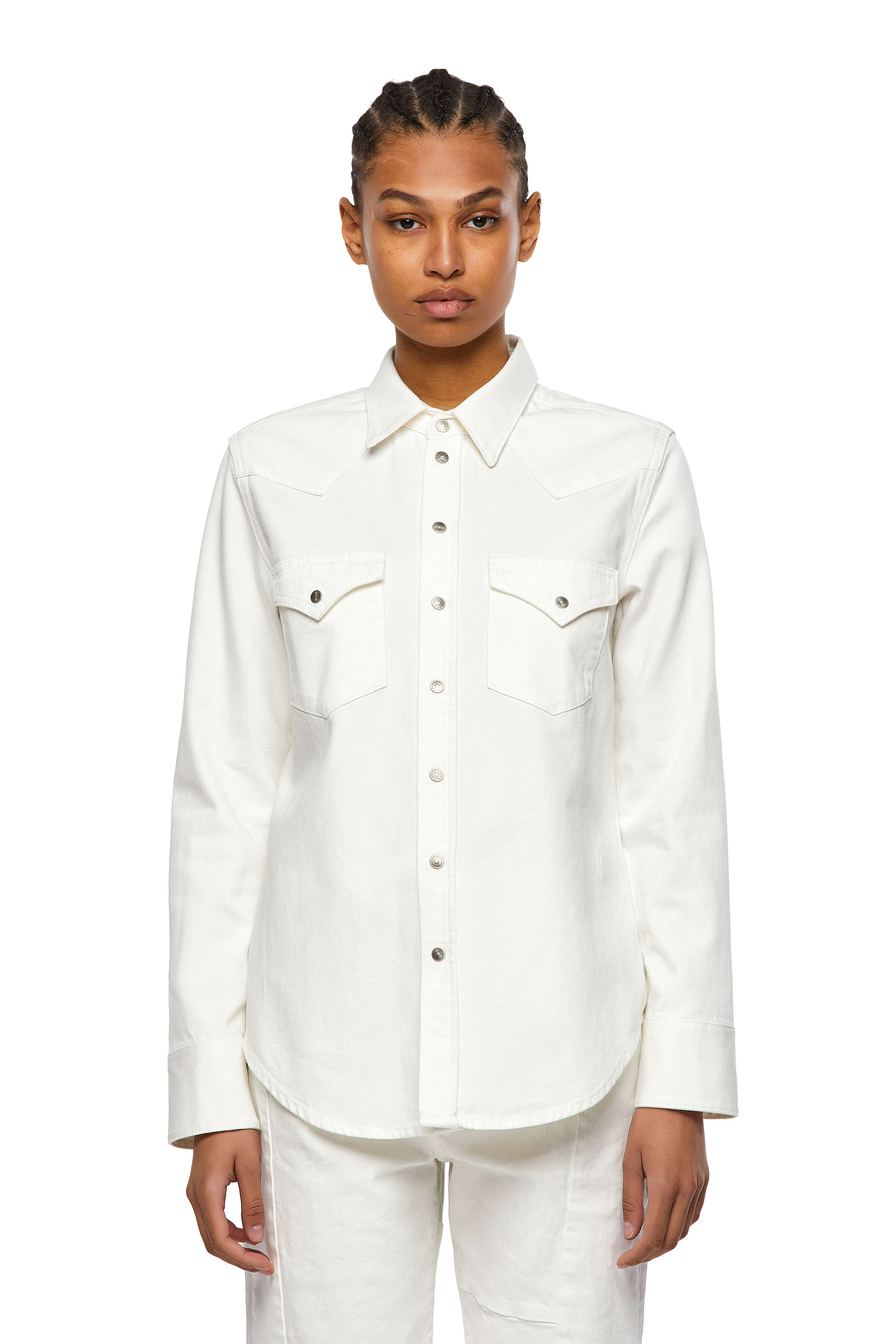 DE-RINGY, White Diesel - DE-RINGY, White - Denim Shirts - Image 1
