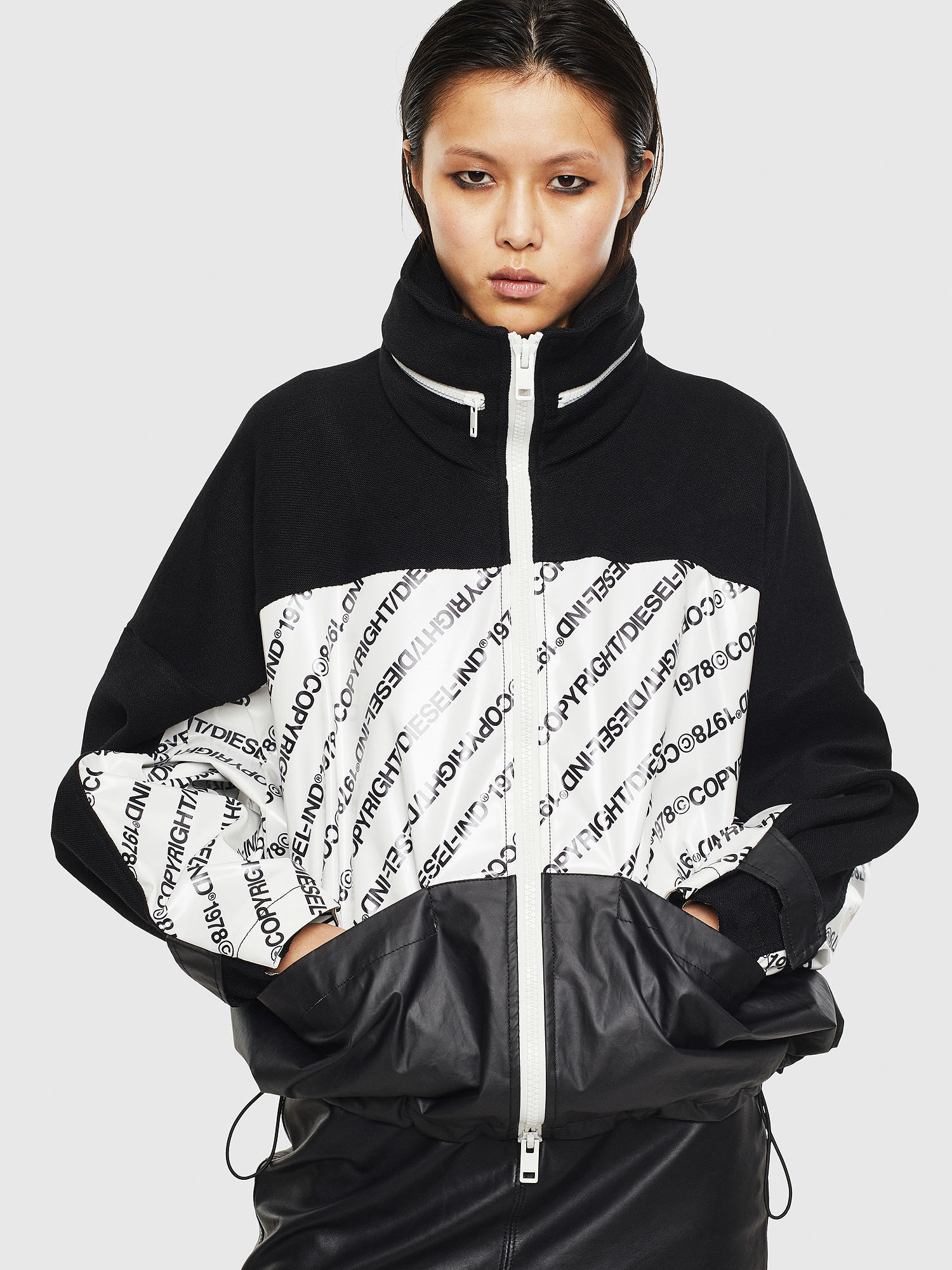 G-MESHELLE, Black/White Diesel - G-MESHELLE, Black/White - Jackets - Image 1
