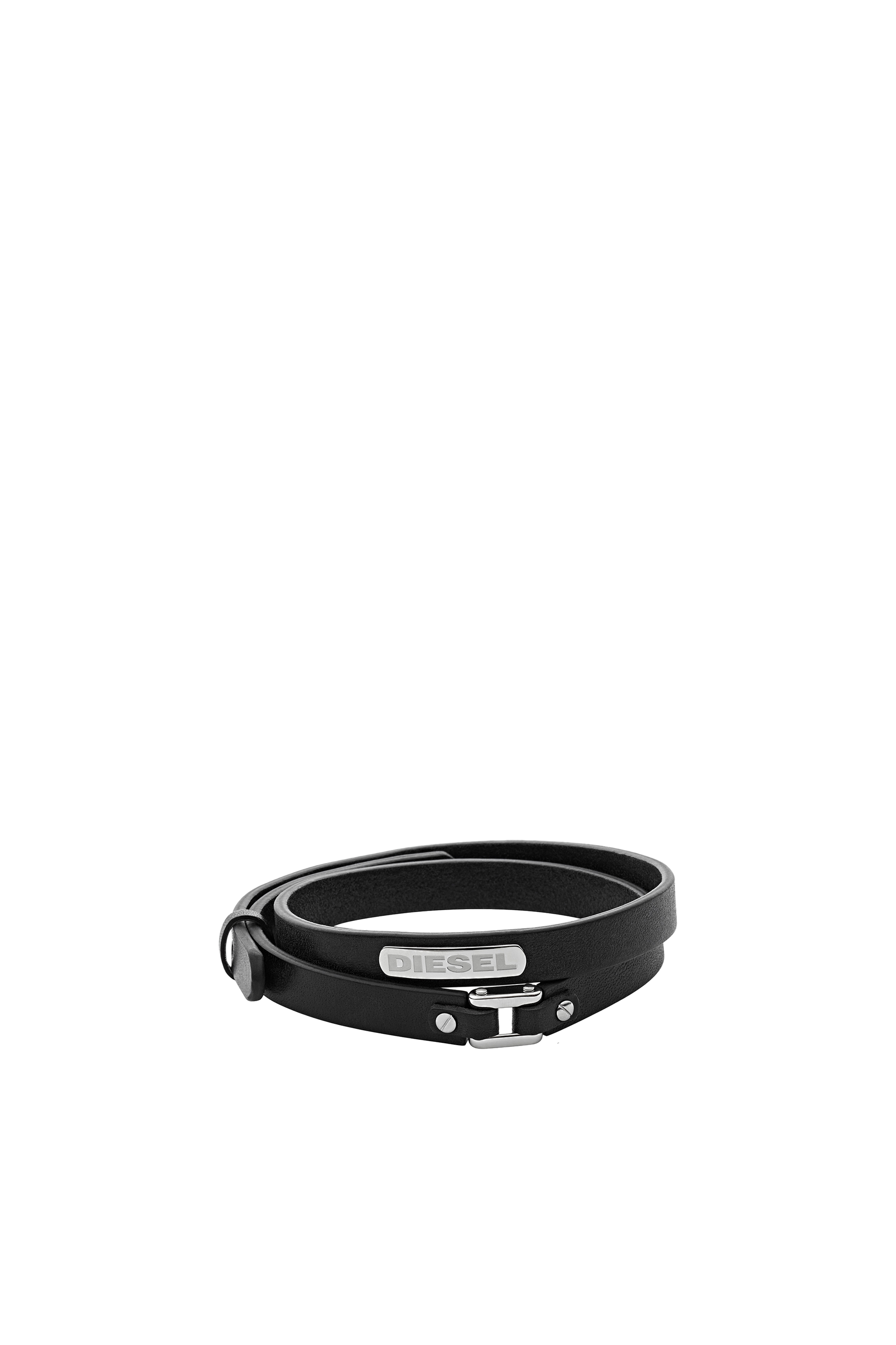 DX0971 Man: Bracelet in leather and steel | Diesel