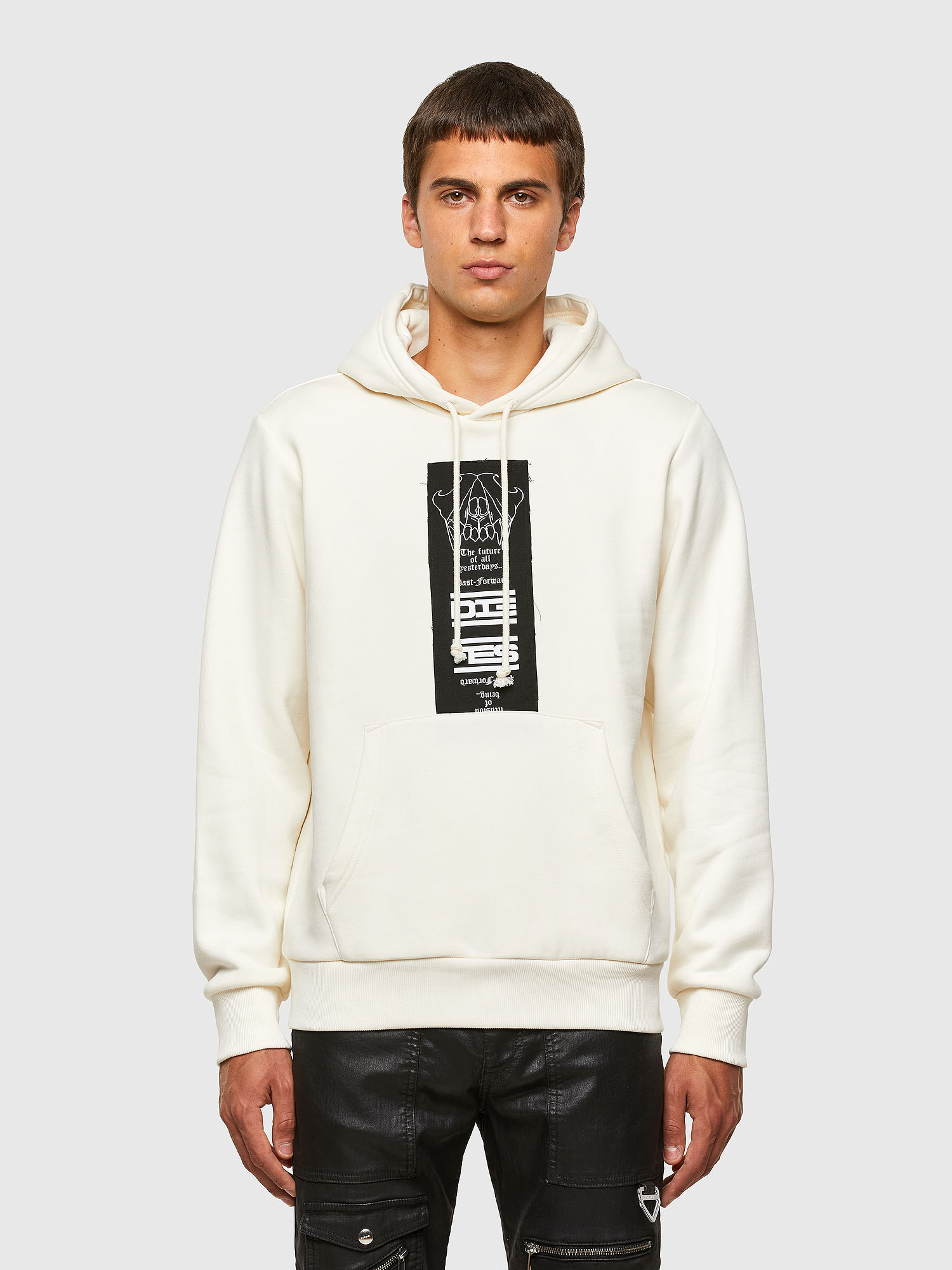 S-GIRK-HOOD-N3, White Diesel - S-GIRK-HOOD-N3, White - Sweaters - Image 1
