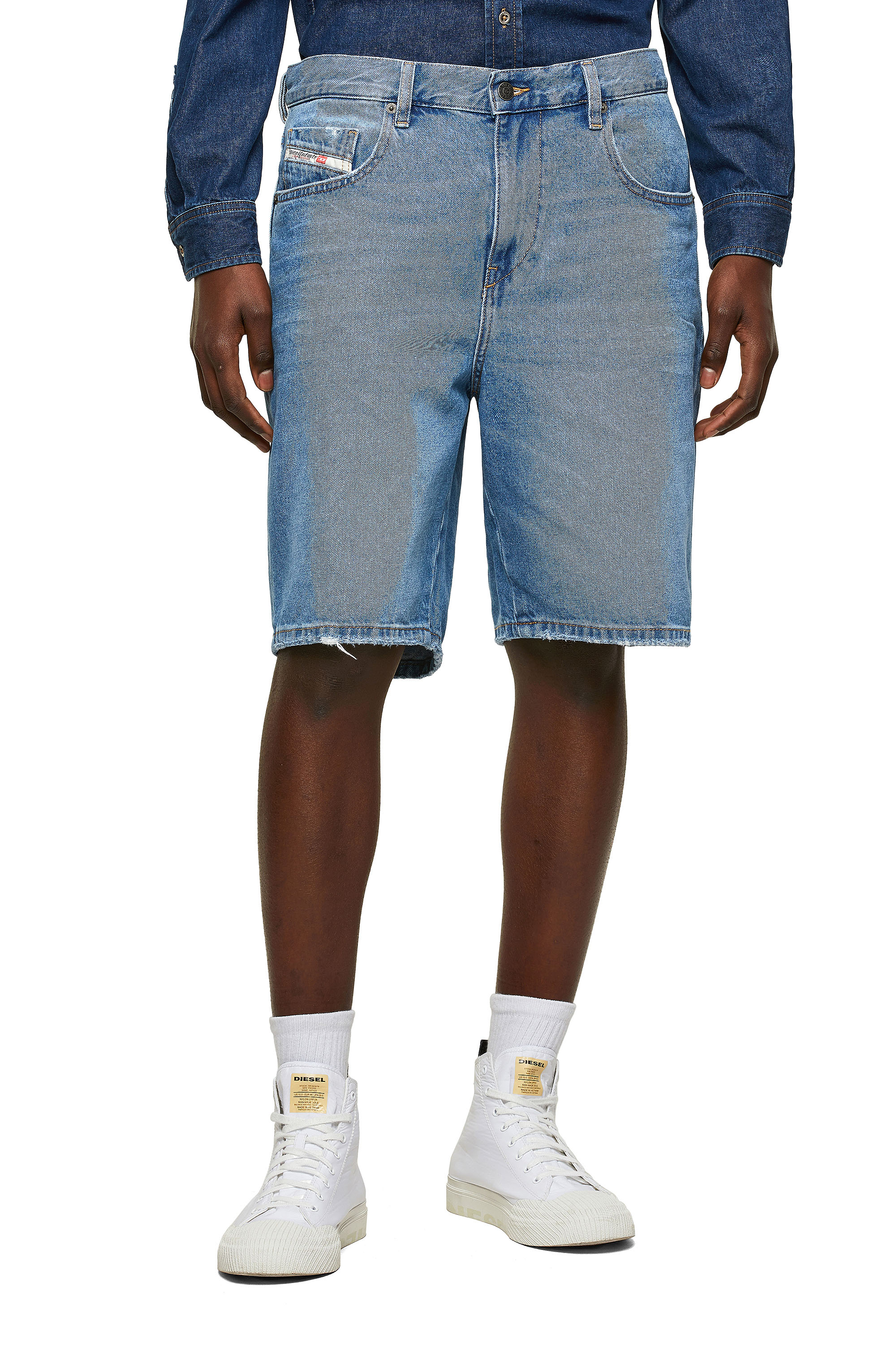 D-STRUKT-SHORT, Light Blue Diesel - D-STRUKT-SHORT, Light Blue - Shorts - Image 1