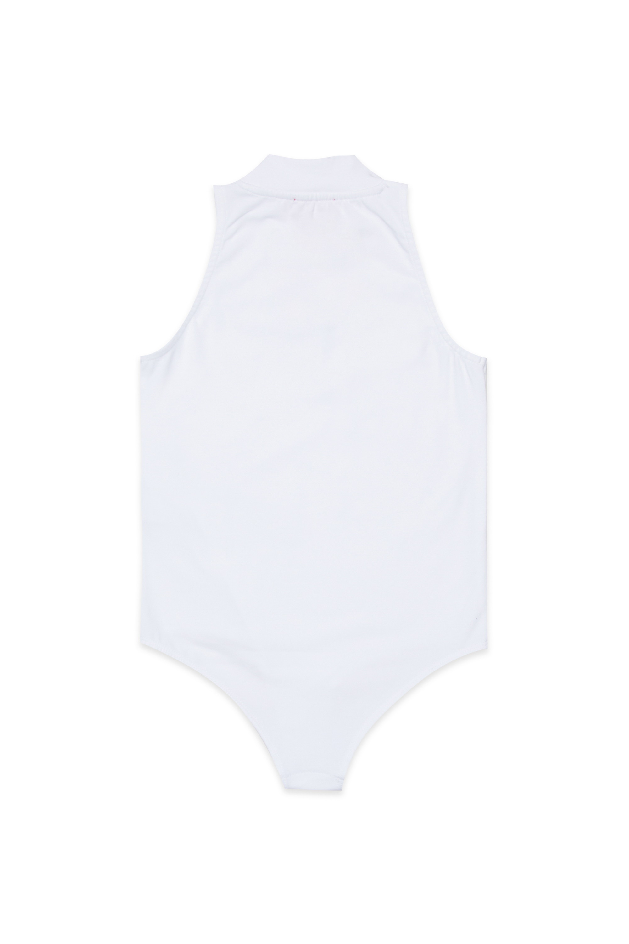 Diesel - BVODY, Woman's Cotton bodysuit with Oval D embroidery in White - 2