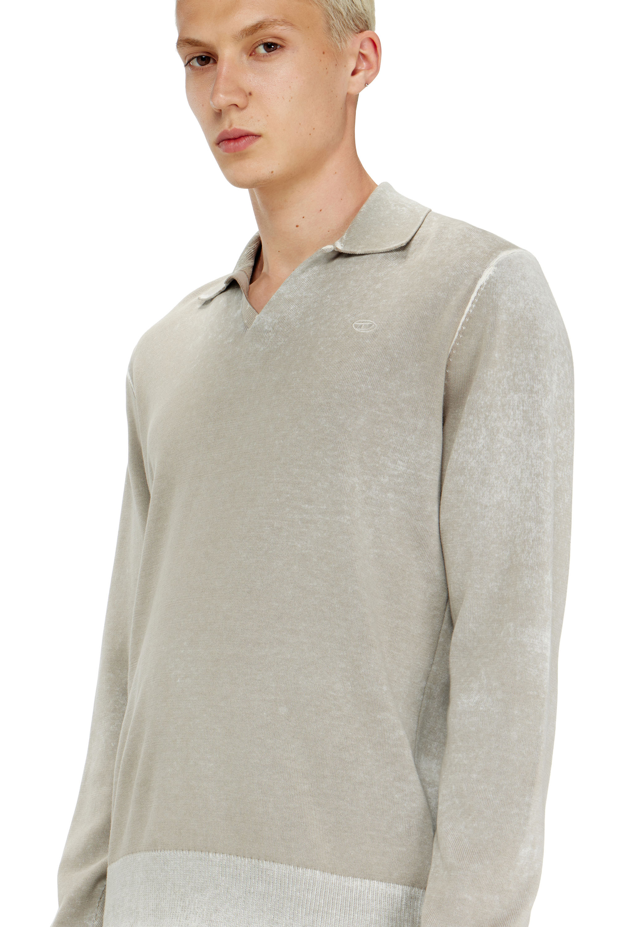 Diesel - K-LAWRENCE, Man's Polo jumper with faded reverse print in null - 3