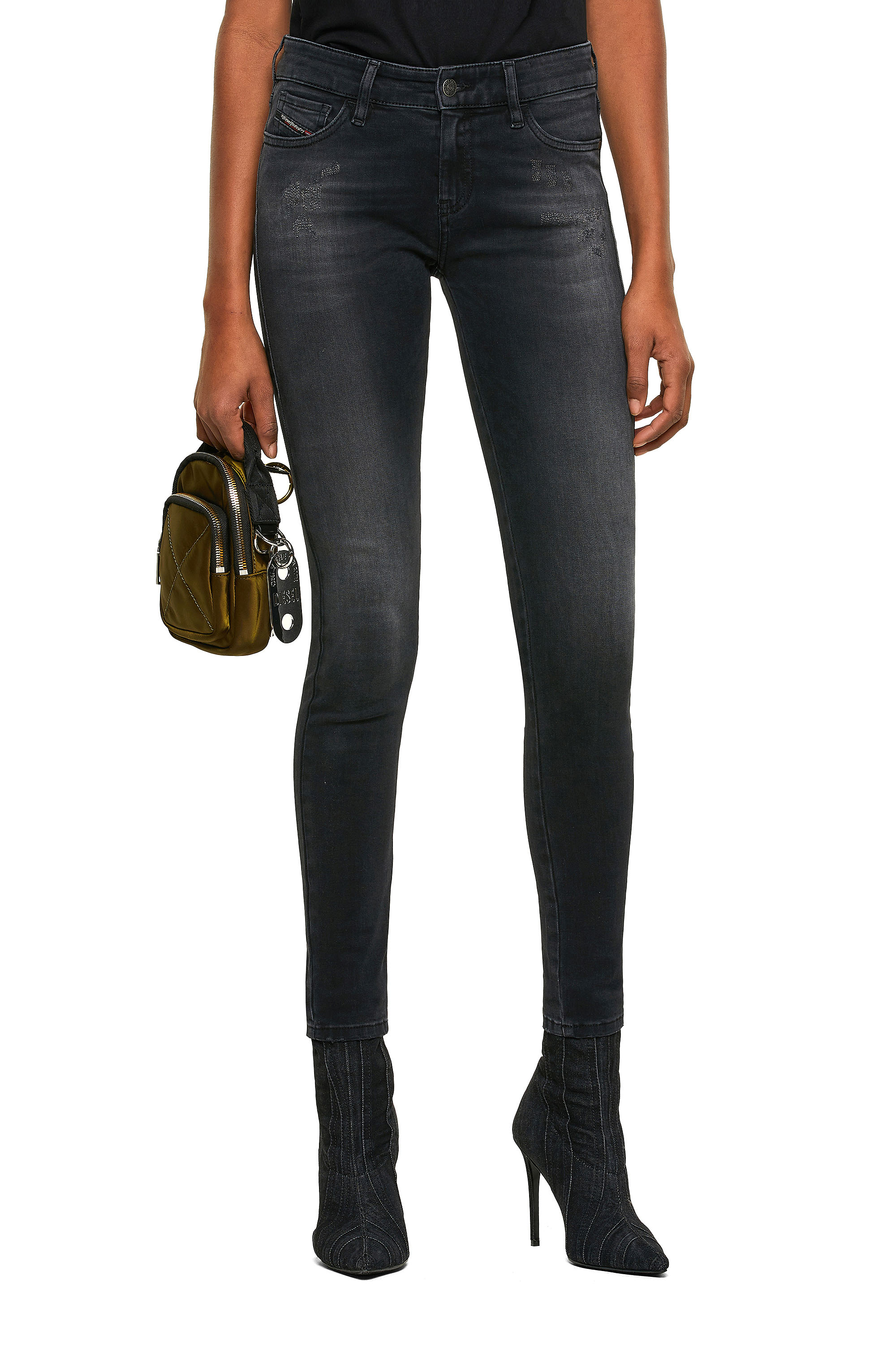 Slandy 069SB, Black/Dark grey Diesel - Slandy 069SB, Black/Dark grey - Jeans - Image 1