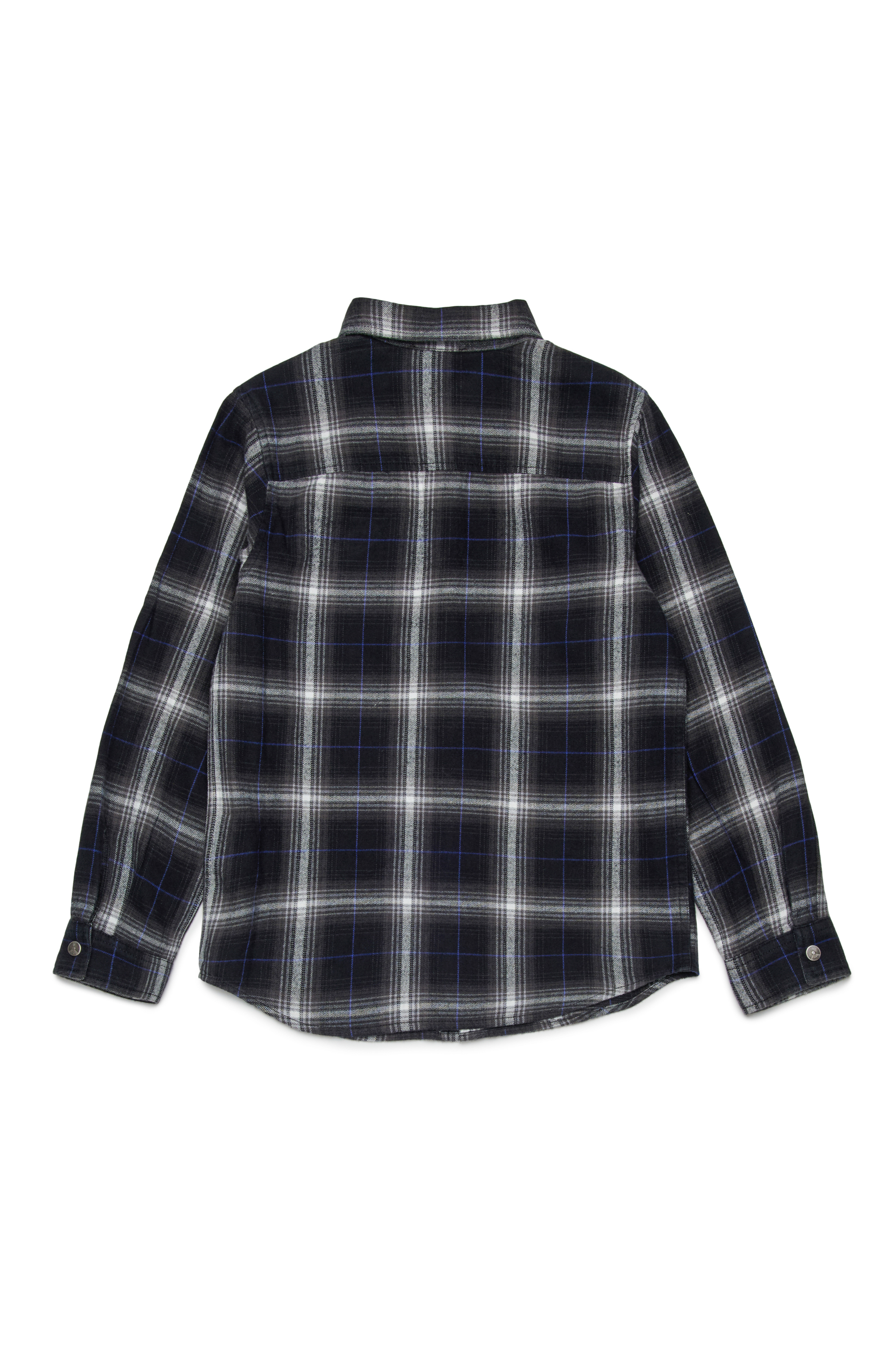 Diesel - CSSIMPLYA, Man's Cotton shirt with embroidered logo in Blue - 2