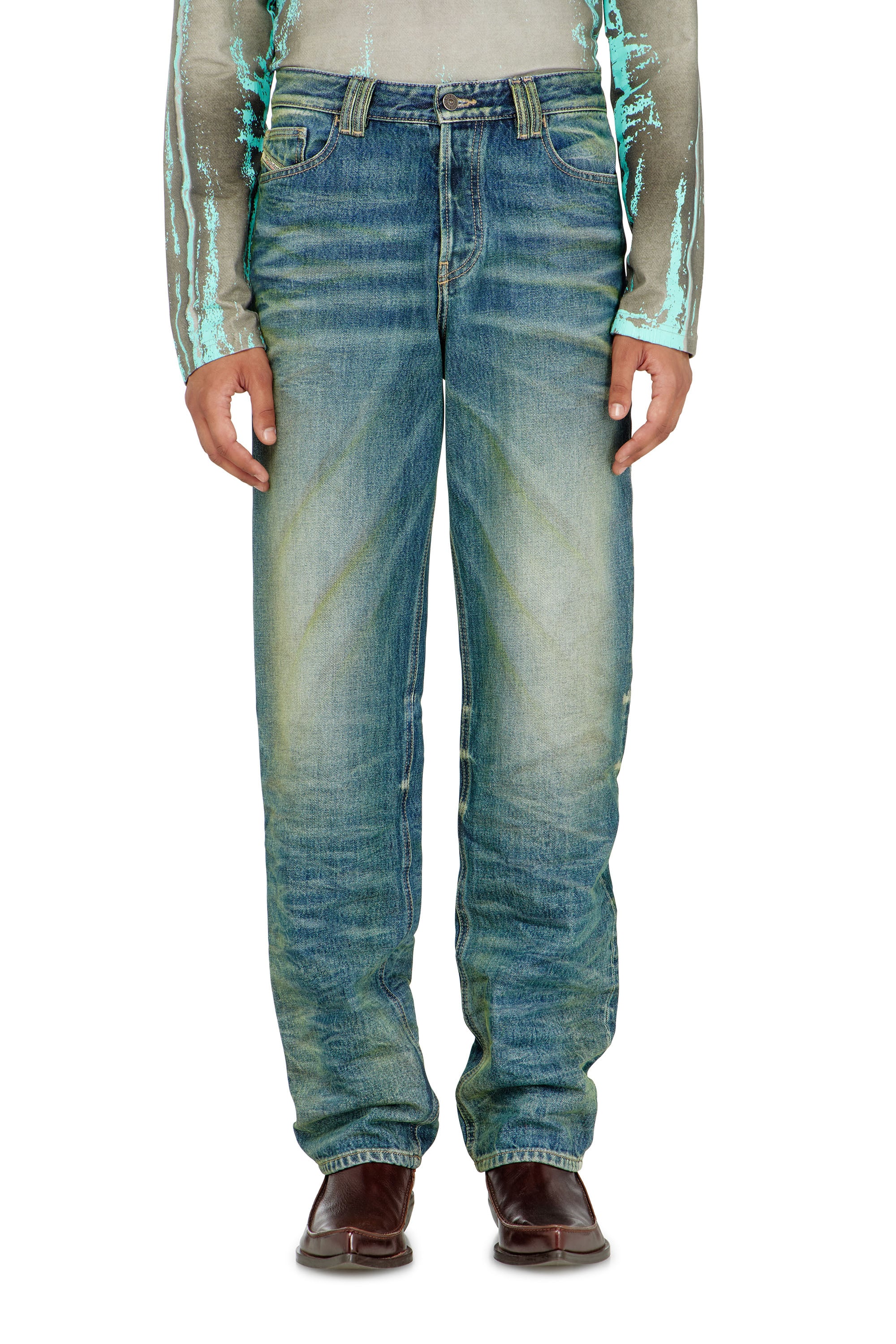 Diesel - Man's Regular Jeans 1991 D-Voeed 007FV, Medium blue - 2