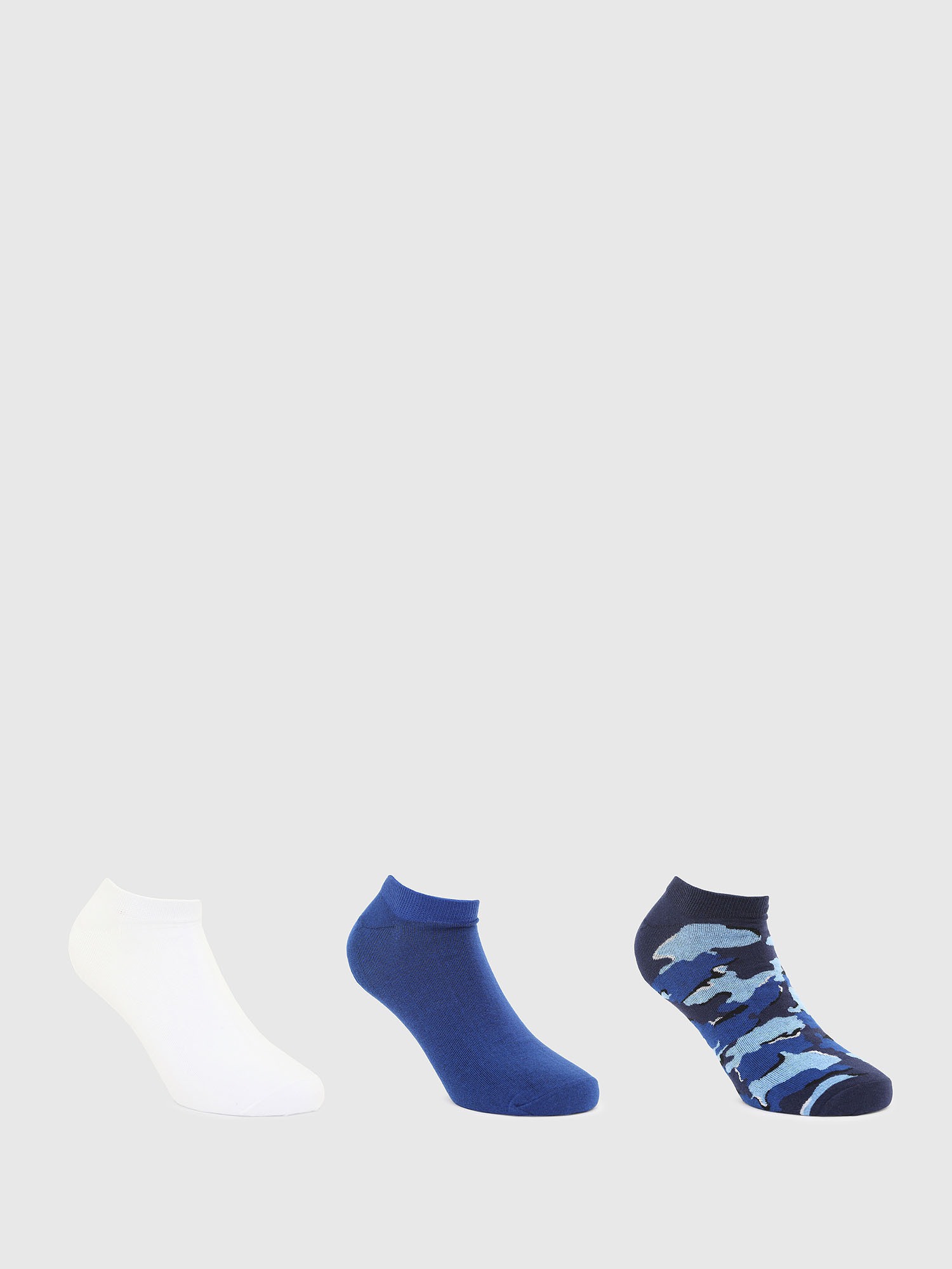 SKM-GOST-THREEPACK, Blue/White - Socks