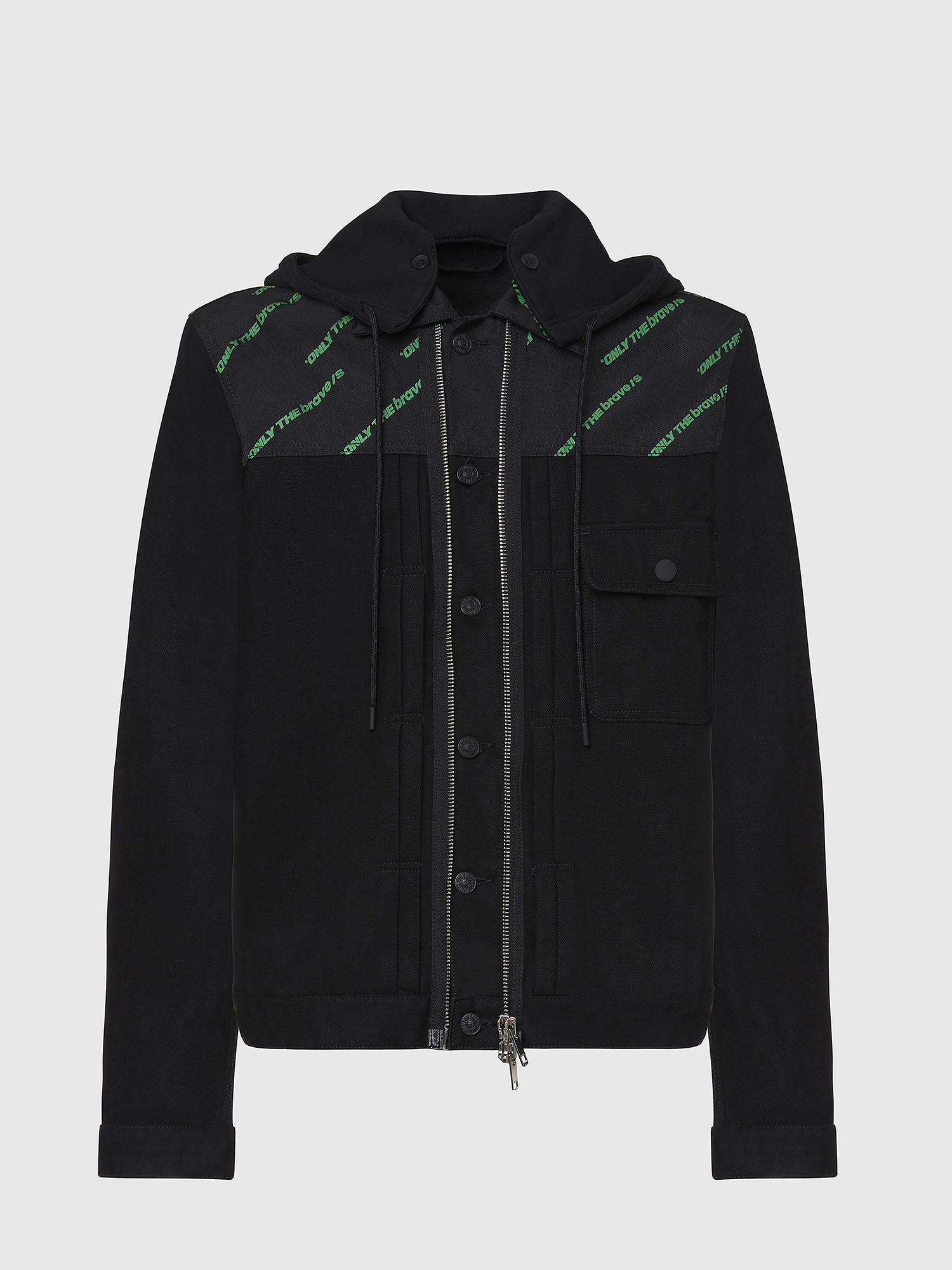 D-COSMIC, Black Diesel - D-COSMIC, Black - Denim Jackets - Image 1