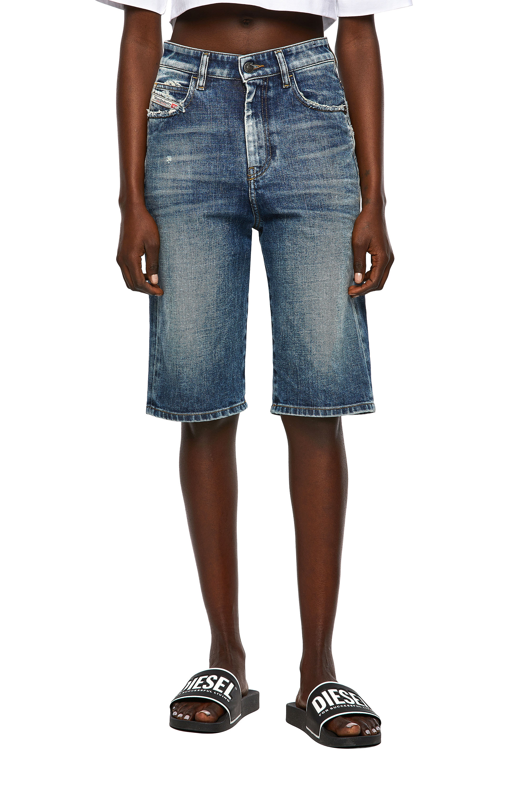 DE-LILY-SP, Medium blue Diesel - DE-LILY-SP, Medium blue - Shorts - Image 1