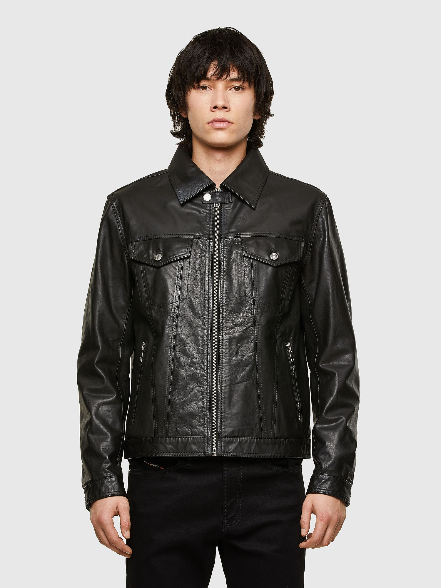 L-PAD, Black Diesel - L-PAD, Black - Leather jackets - Image 1