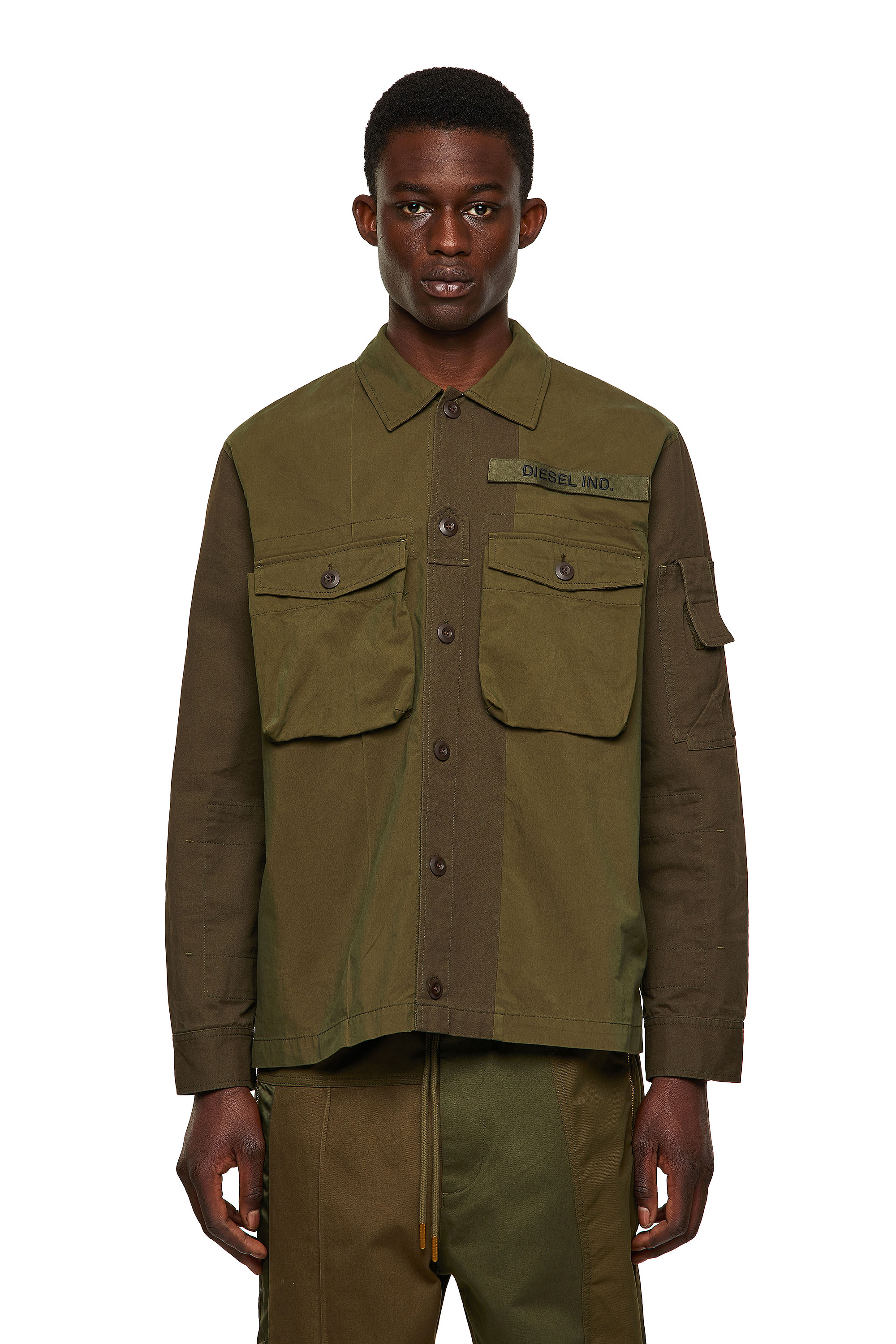 S-ADAIR, Olive Green Diesel - S-ADAIR, Olive Green - Shirts - Image 1