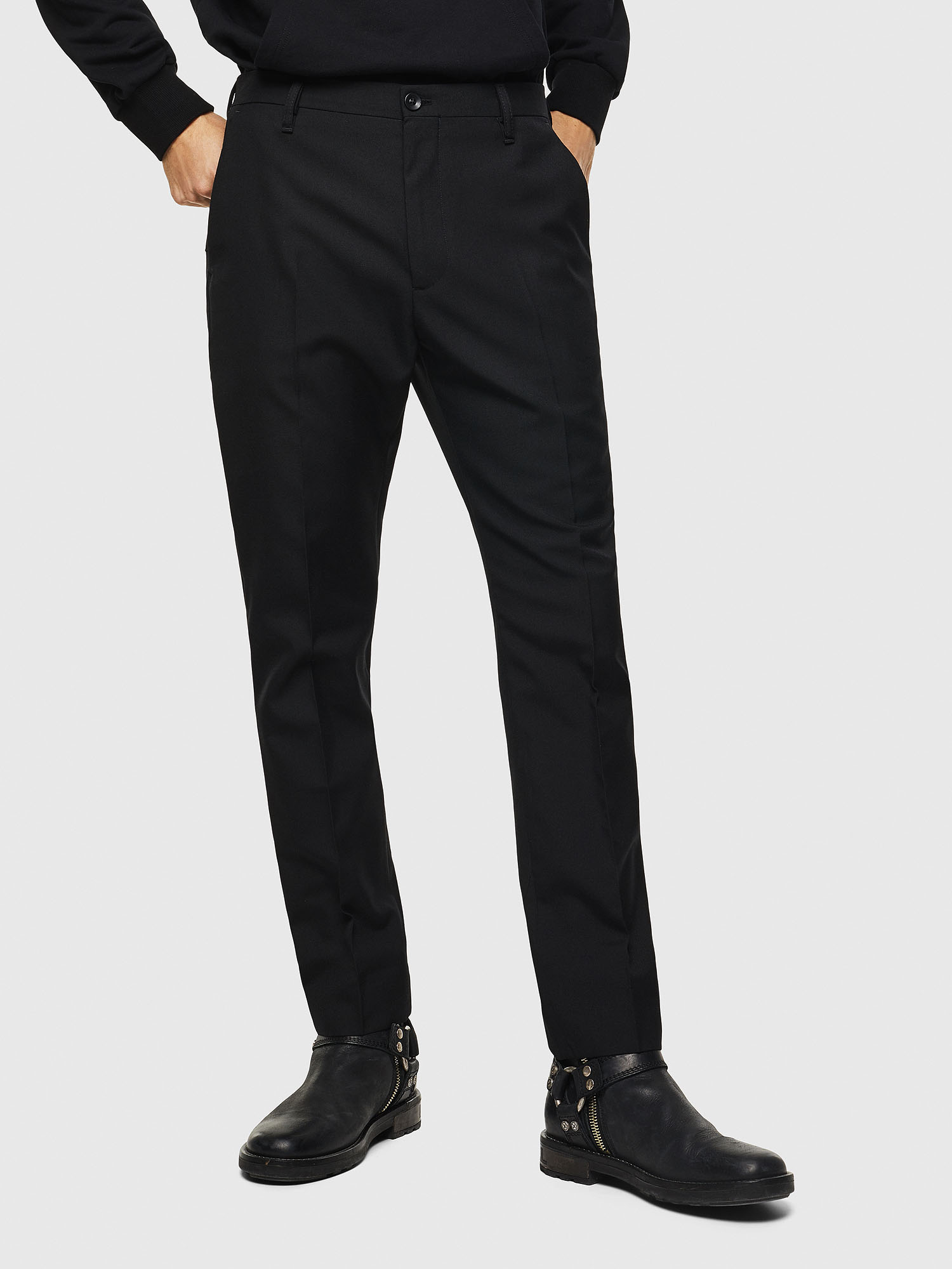 P-JARED-WOOL, Black Diesel - P-JARED-WOOL, Black - Pants - Image 1