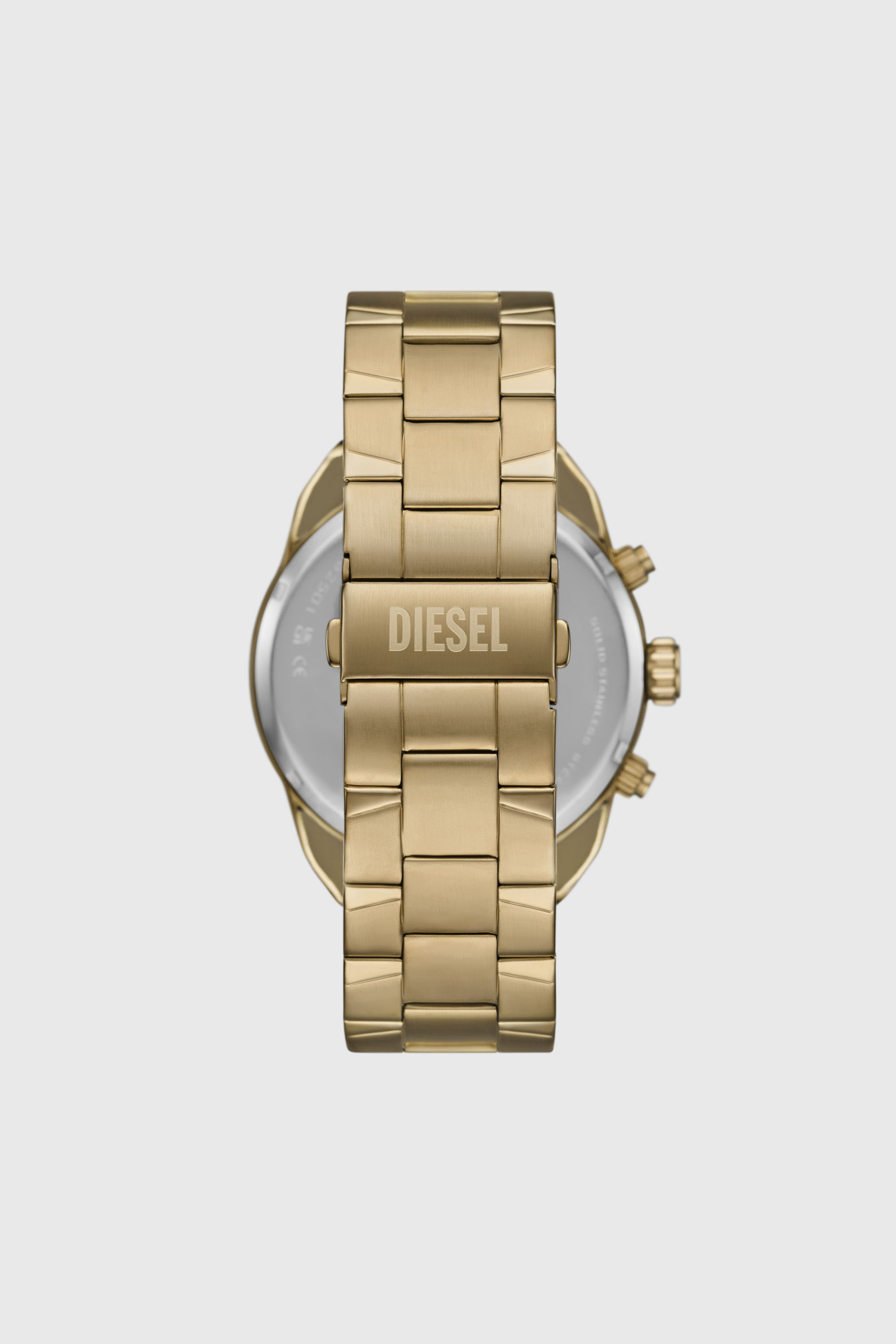 Men's Diesel Spiked Chronograph Gold-Tone Stainless Steel Watch