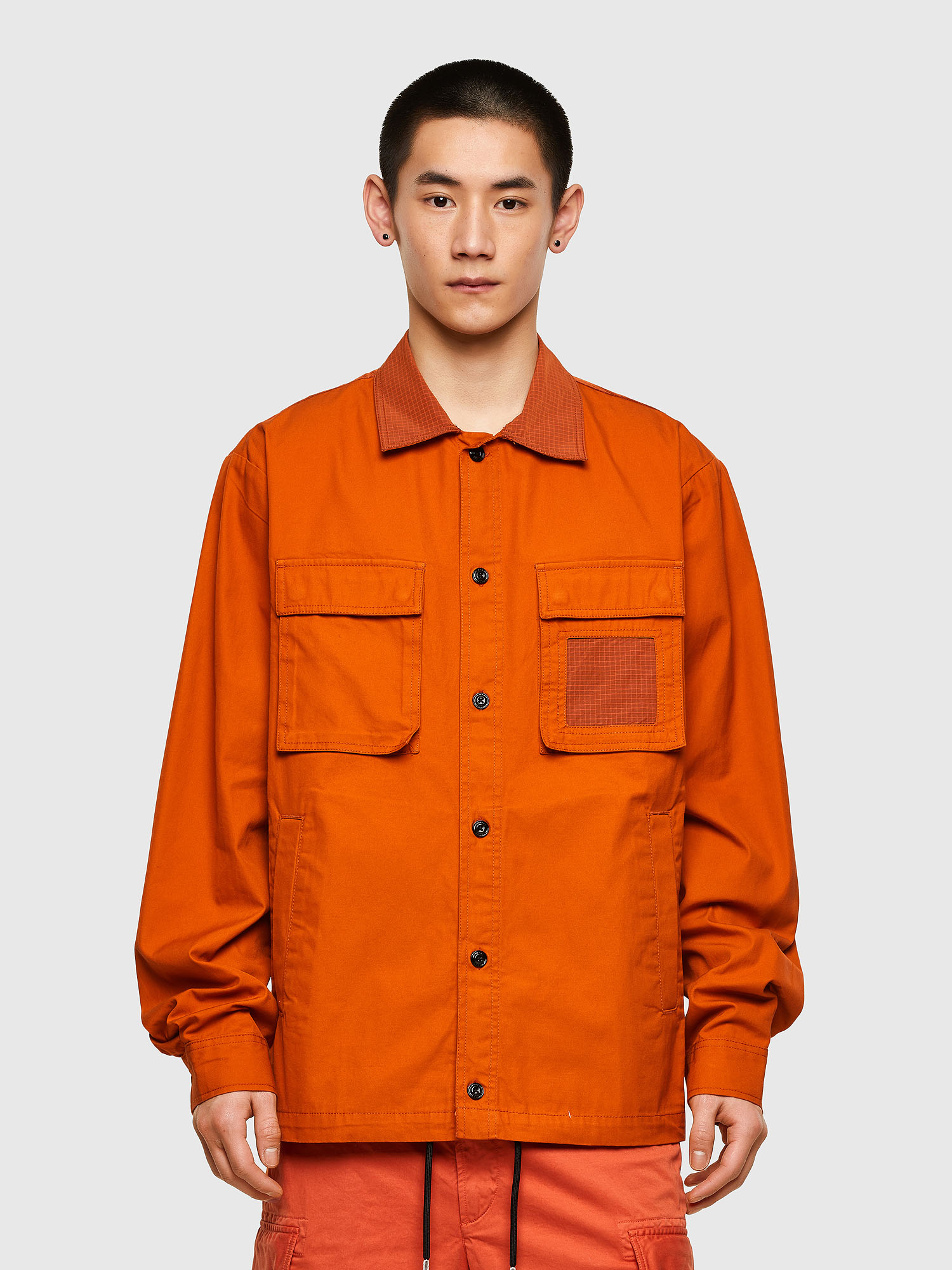 S-GUNN-LS, Orange Diesel - S-GUNN-LS, Orange - Shirts - Image 1