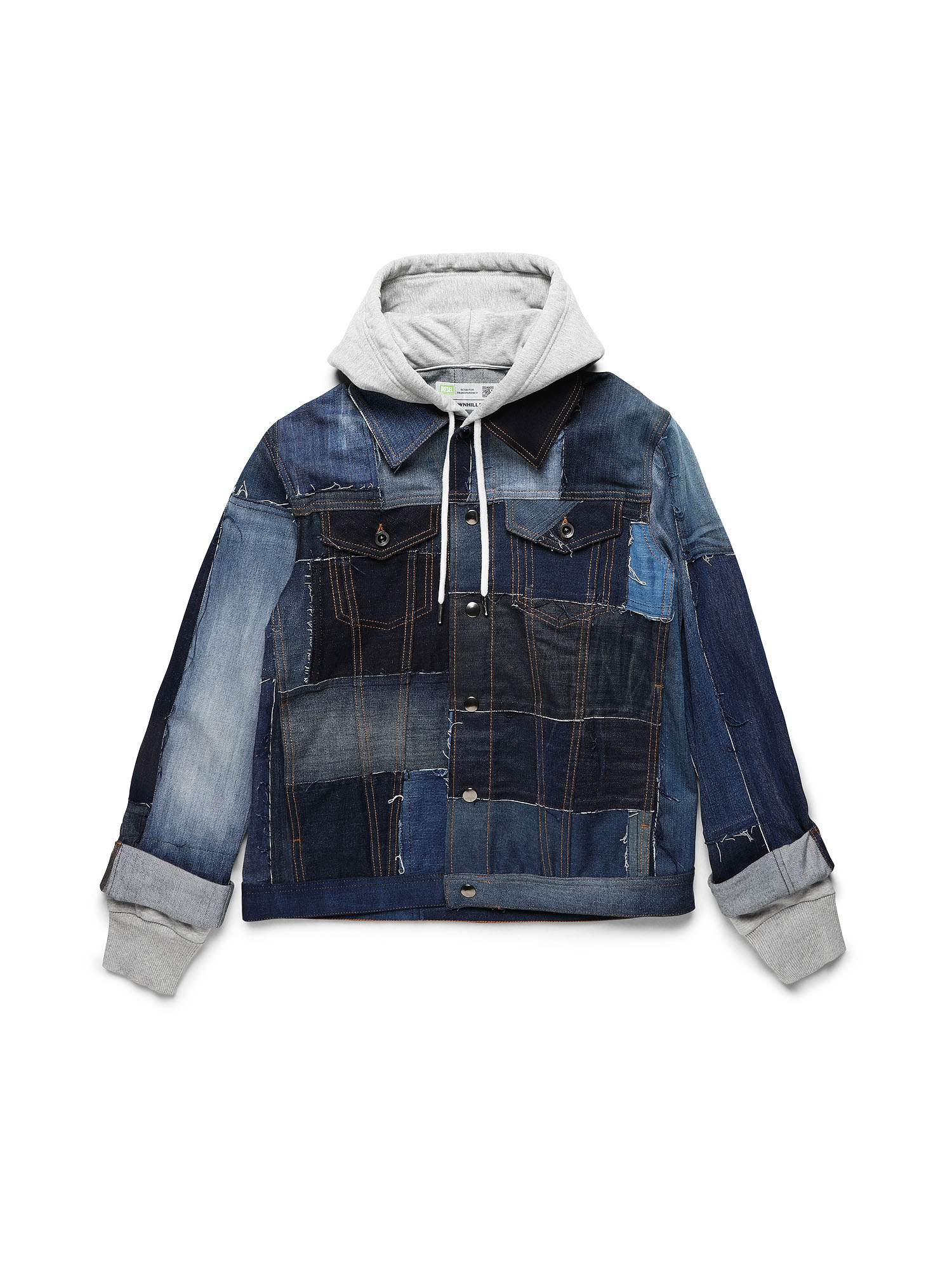 D-OWNHILL55, Medium blue Diesel - D-OWNHILL55, Medium blue - Denim Jackets - Image 1