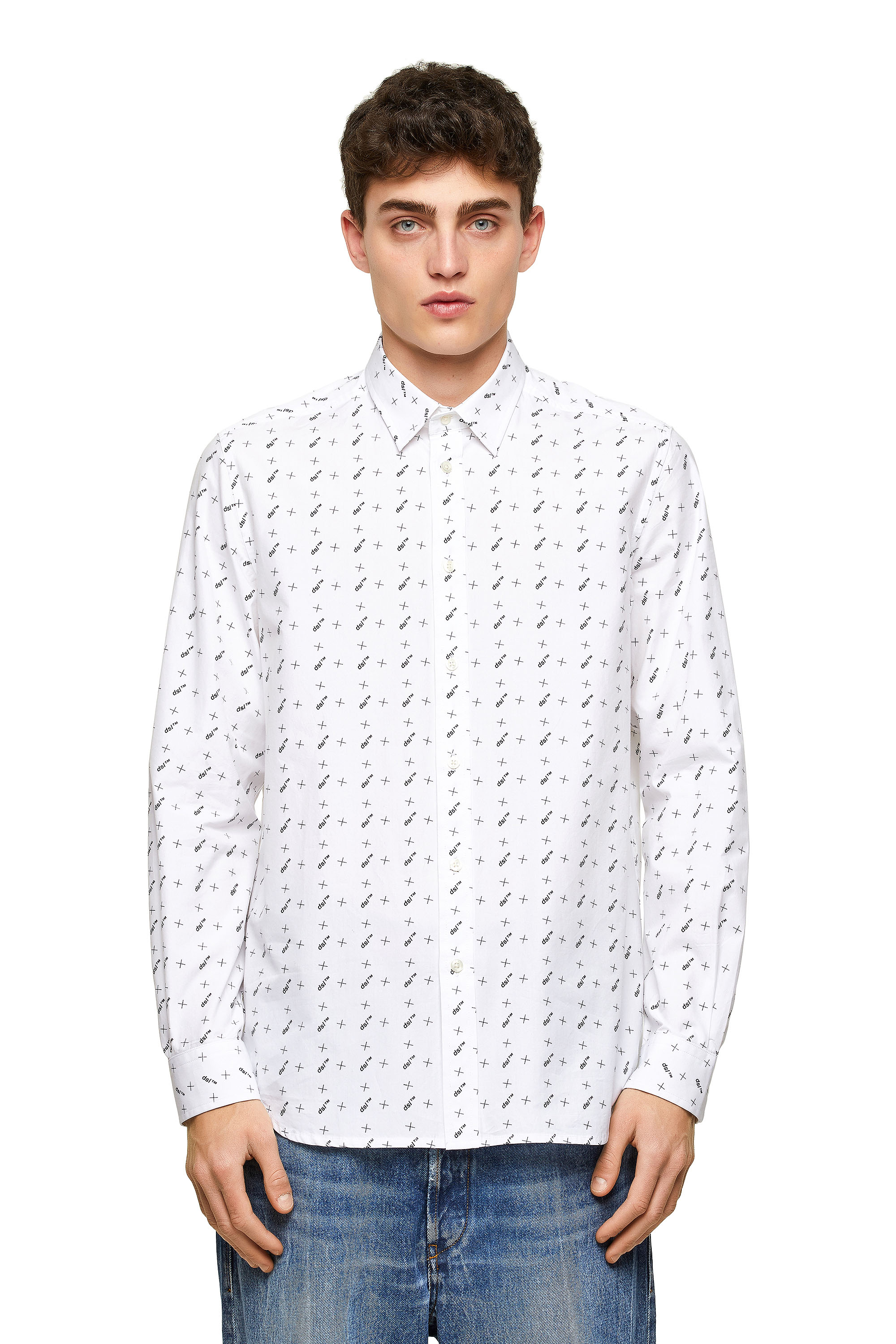 S-RILEY-TM-LS, White Diesel - S-RILEY-TM-LS, White - Shirts - Image 1