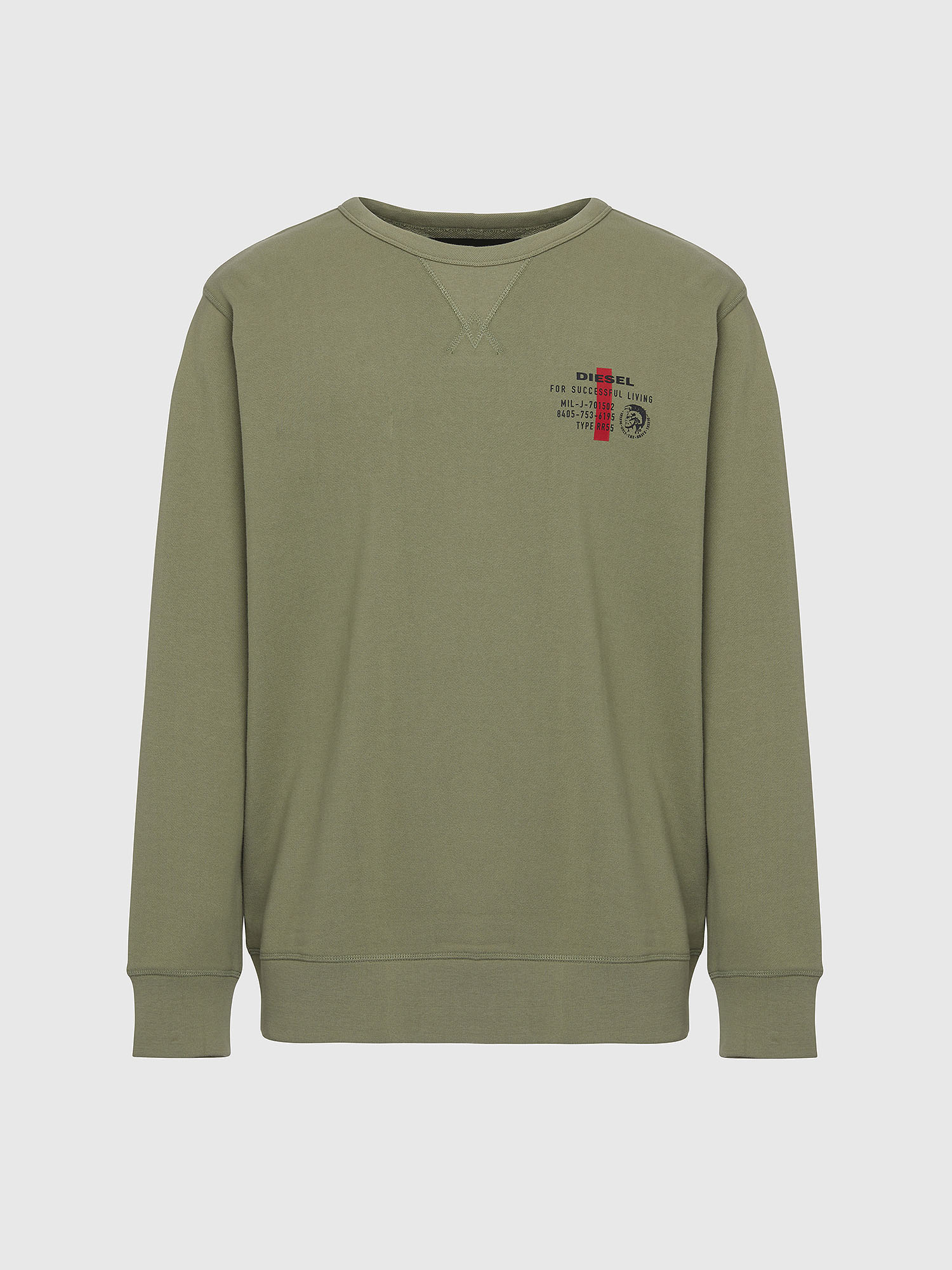UMLT-WILLY, Olive Green Diesel - UMLT-WILLY, Olive Green - Sweaters - Image 1