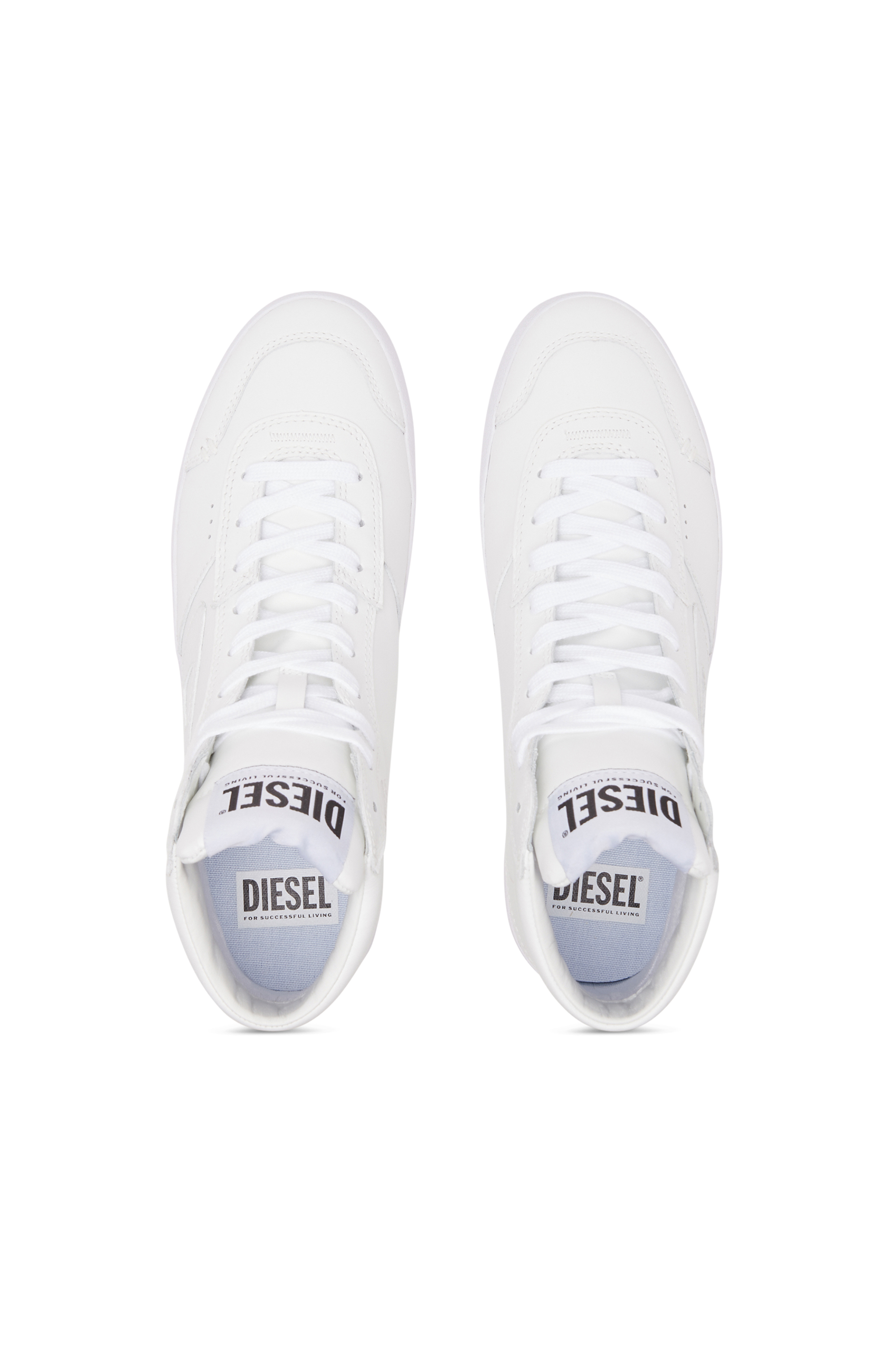 Diesel - S-LEROJI MID W, Woman S-Leroji Mid-High-top sneakers in smooth leather in White - Image 5