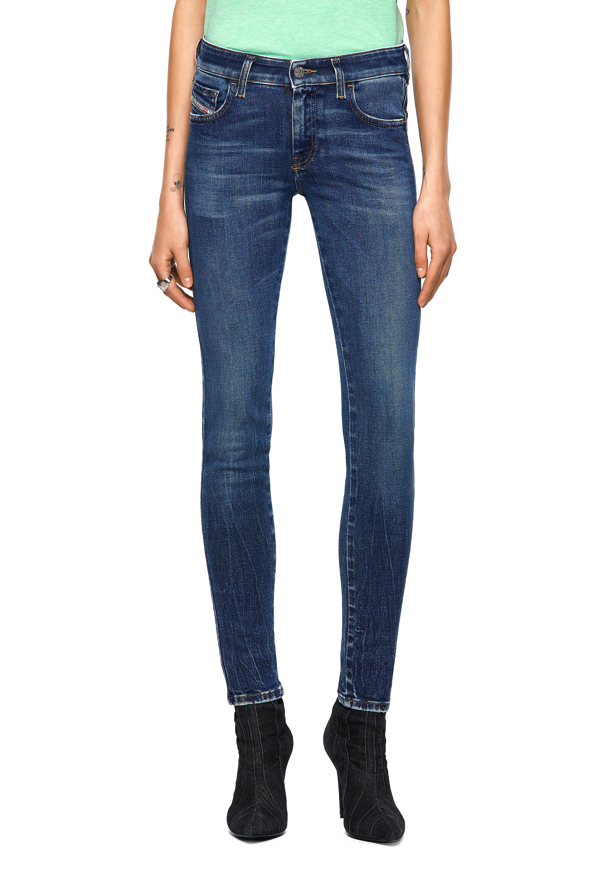 Slandy Low 009ZX, Dark Blue Diesel - Slandy Low 009ZX, Dark Blue - Jeans - Image 1