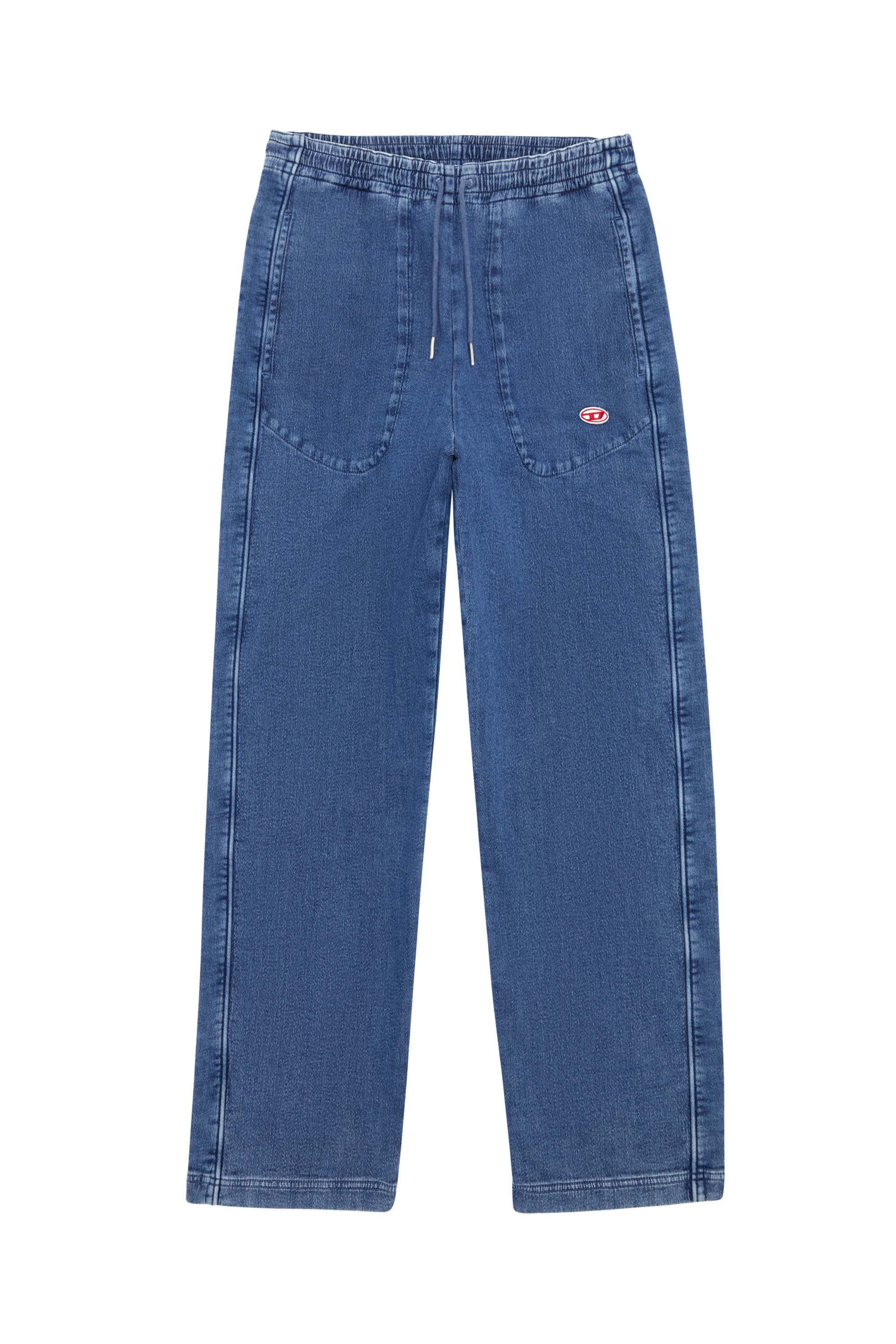 D-Martians Track Denim Joggjeans® 09C99 Straight, Medium blue - Jeans