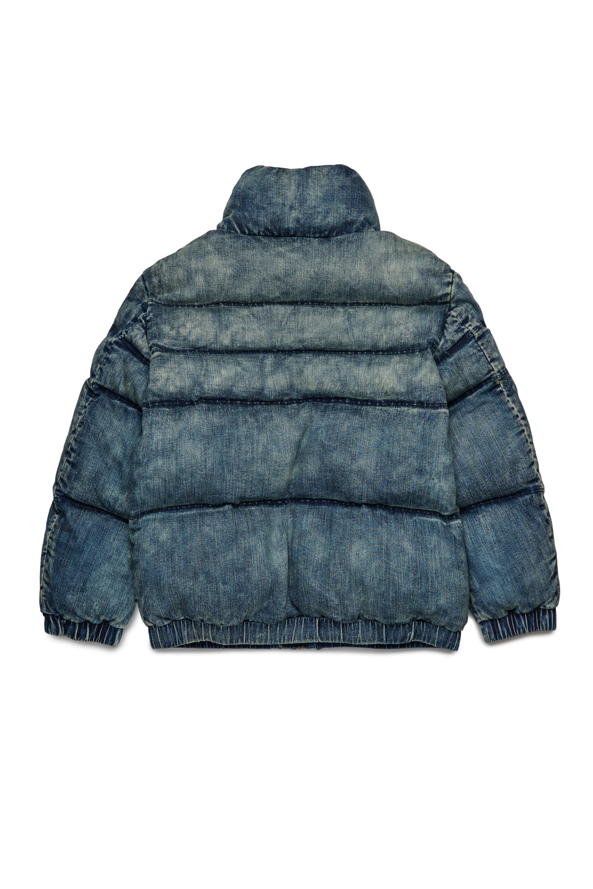 Diesel - JWMONS, Unisex's Jeans puffy jacket with logo in Dark Blue - 2