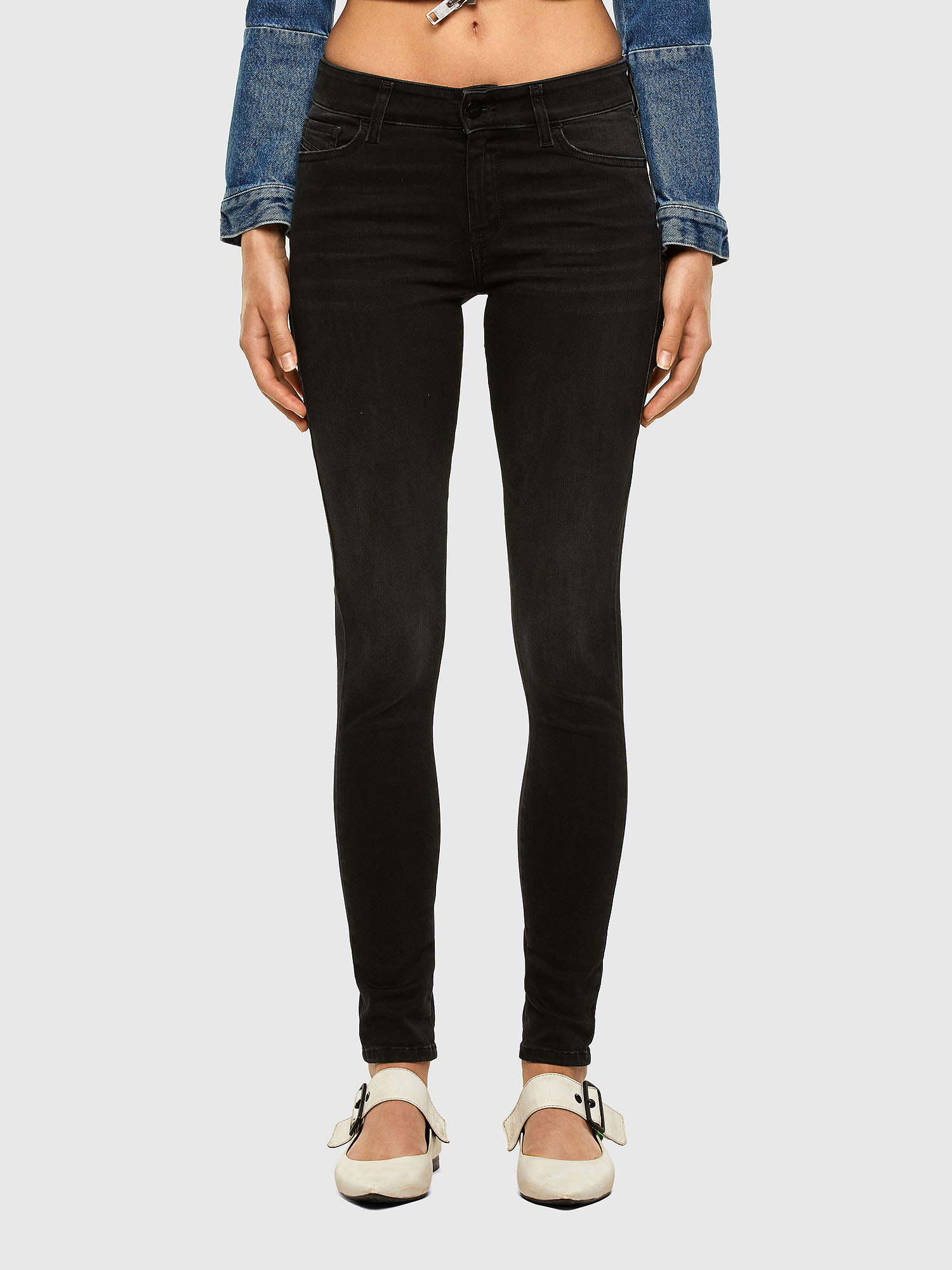 Slandy 069GG, Black/Dark grey Diesel - Slandy 069GG, Black/Dark grey - Jeans - Image 1