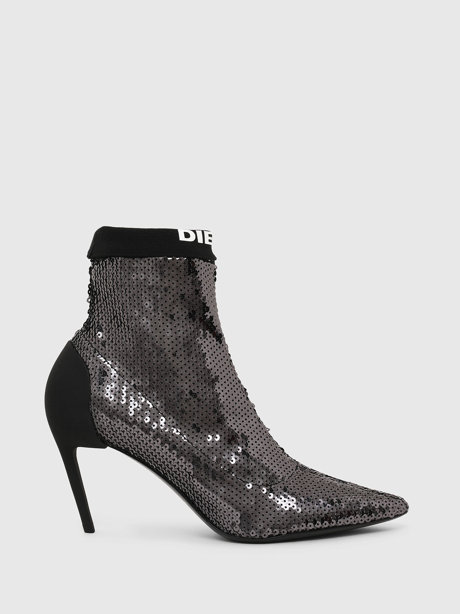 D-SLANTY MASM, Black/Silver Diesel - D-SLANTY MASM, Black/Silver - Ankle Boots - Image 1