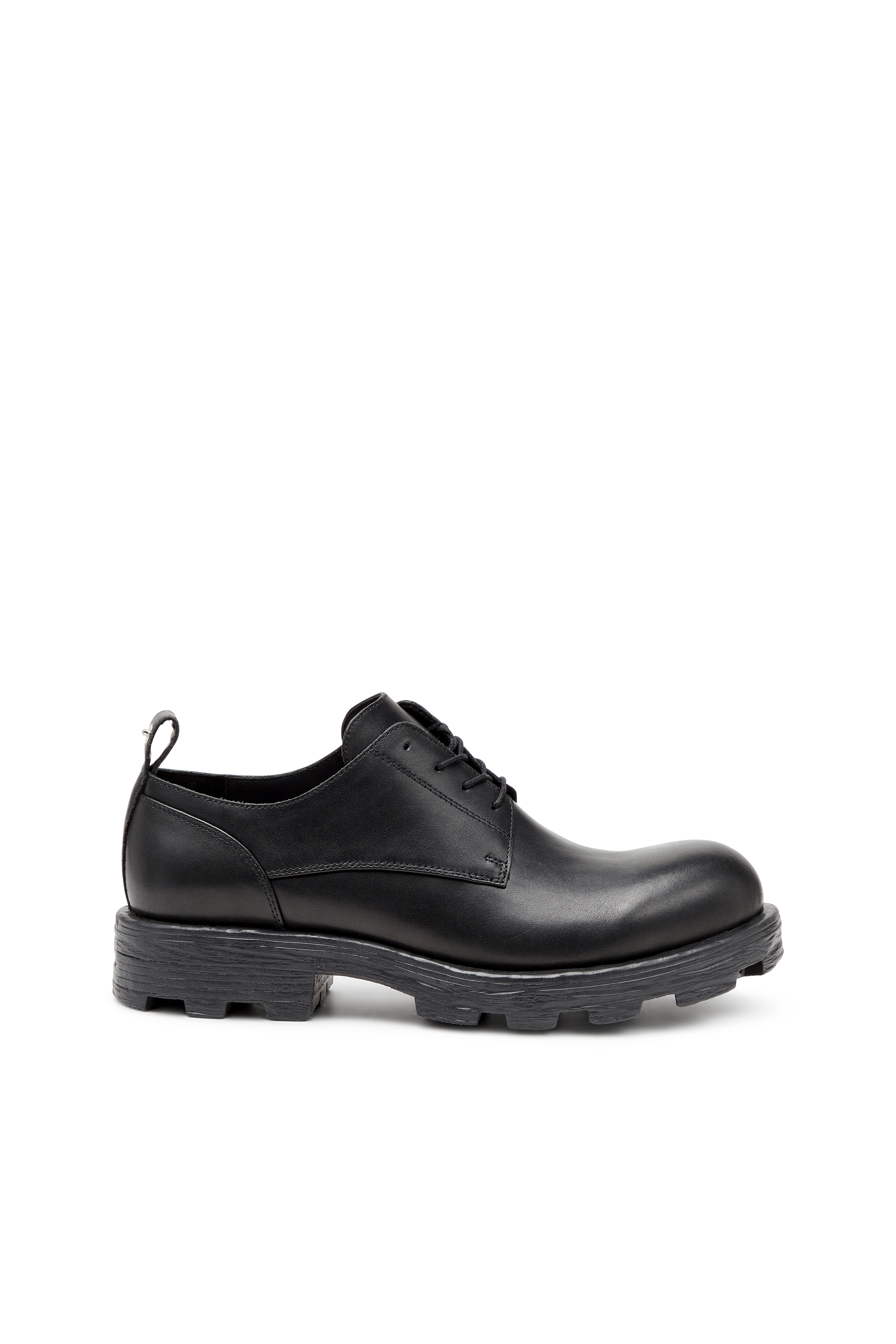 Men's D-Hammer-Derby shoes in textured leather | Black | Diesel