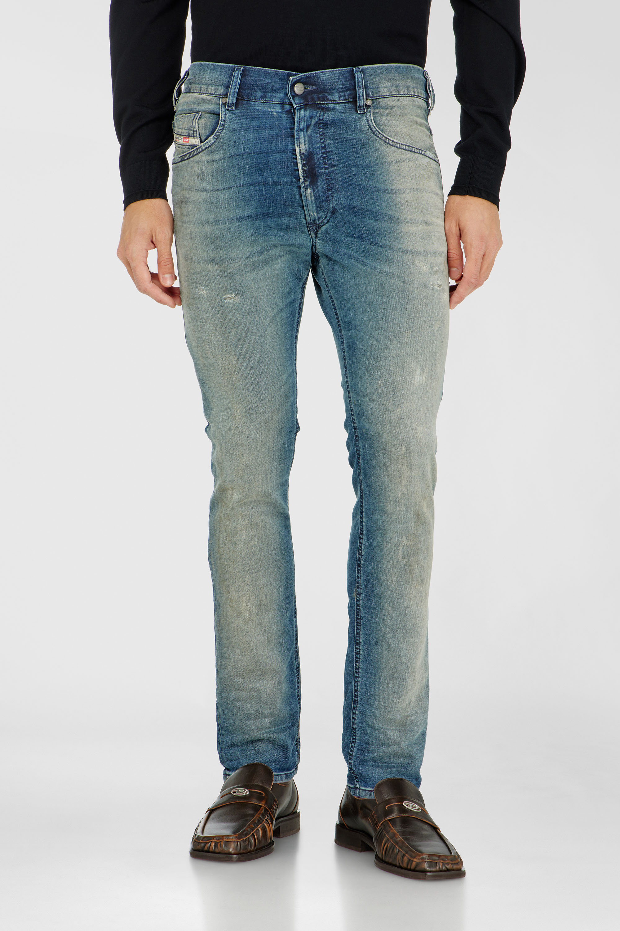 Diesel - Man's Regular 2032 D-Krooley-BW Joggjeans&reg; 06A04, Medium blue - 1
