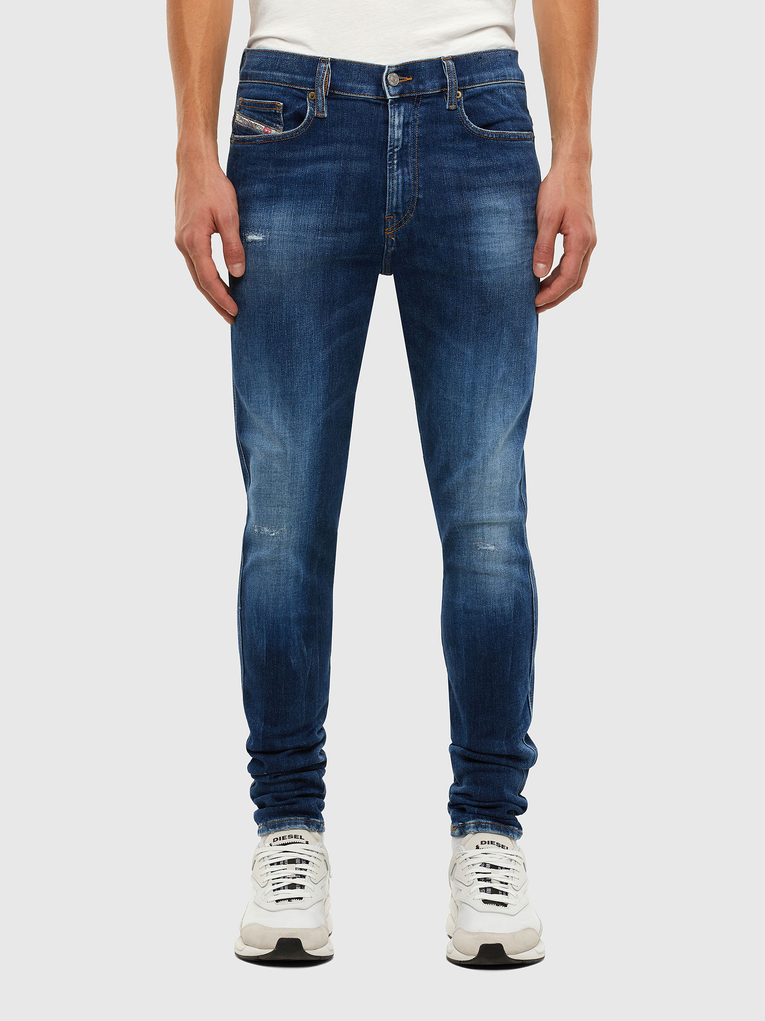 D-Istort 009CX, Medium blue Diesel - D-Istort 009CX, Medium blue - Jeans - Image 1