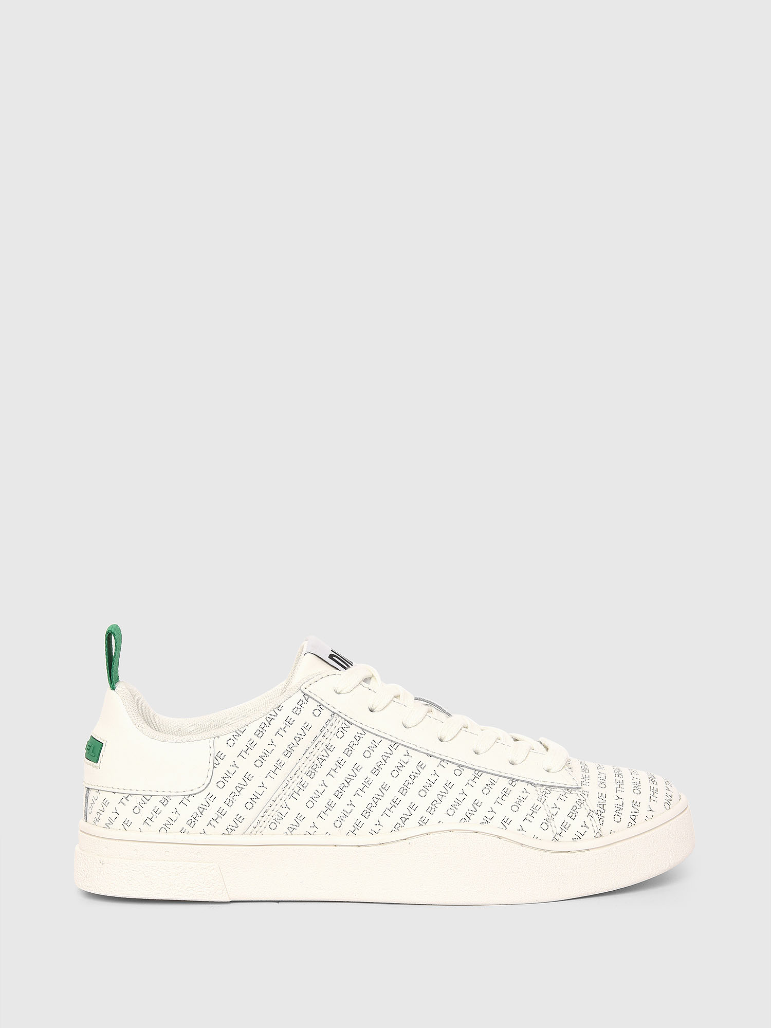 S-CLEVER LOW LACE, White/Green Diesel - S-CLEVER LOW LACE, White/Green - Sneakers - Image 1