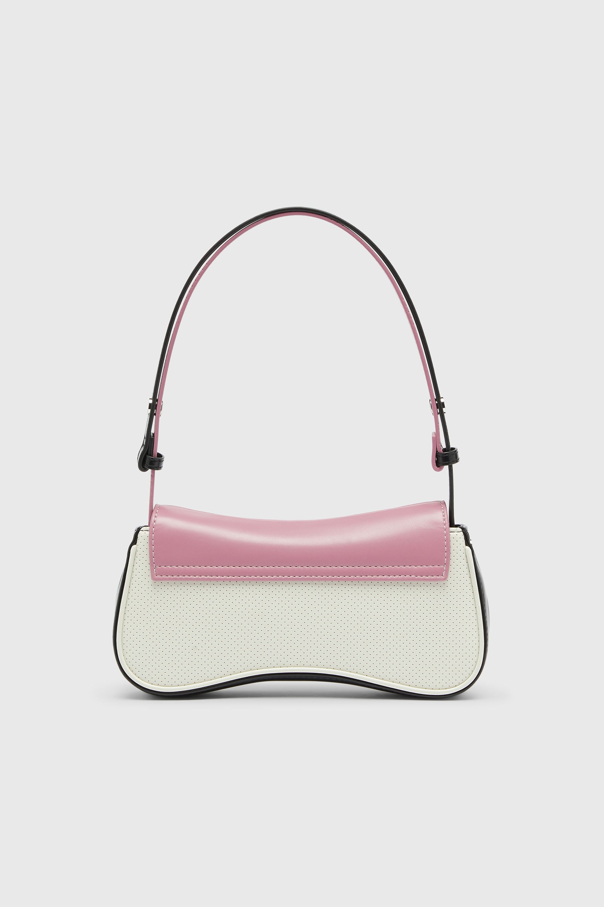 Diesel - PLAY CLUTCH, Woman's Play - Clutch with colour-block design in Black/Pink - 2