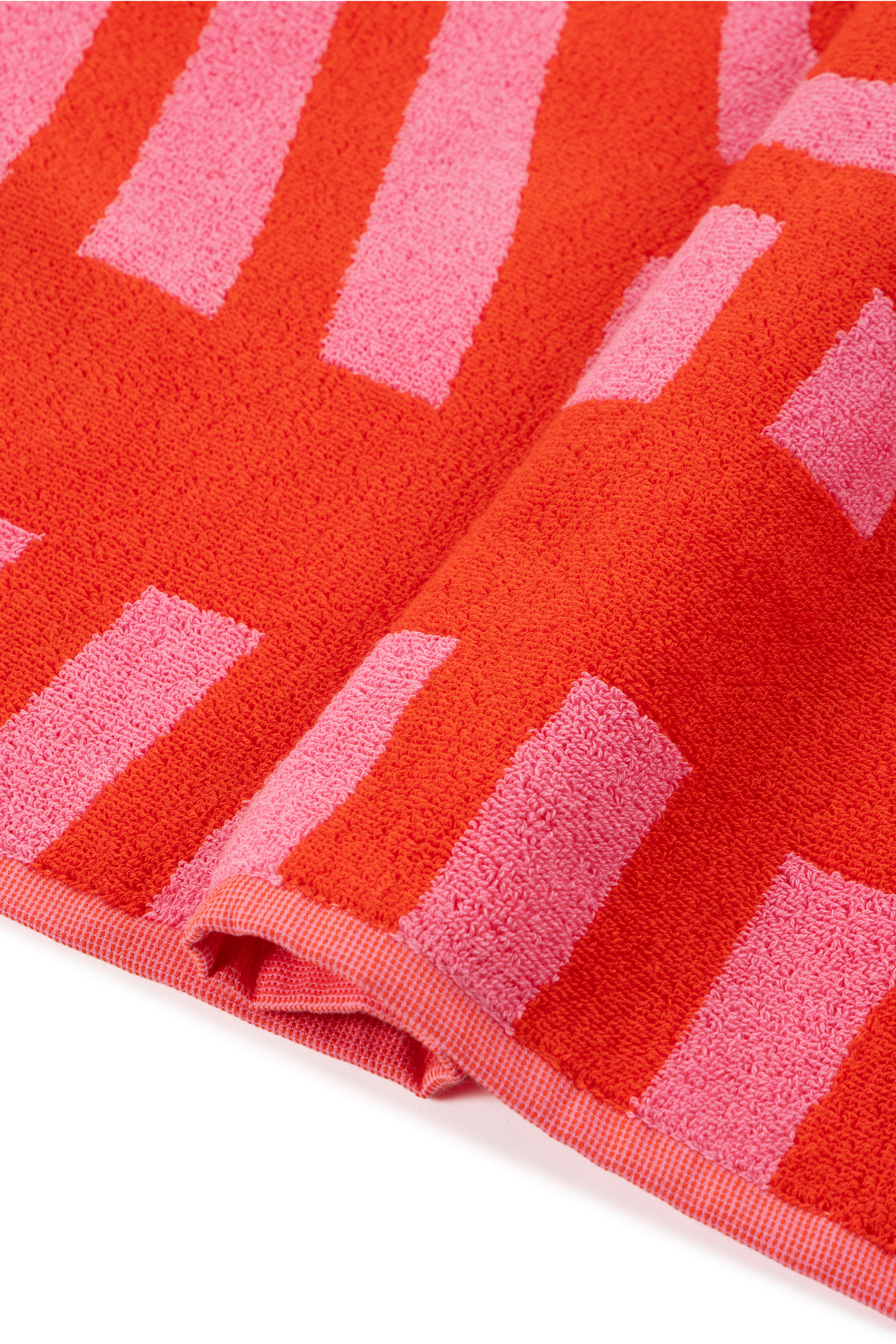 Diesel - 1018163  STRIPES PINK/RED TOWEL, Unisex's Terry towel 100x180 cm in Red - 3