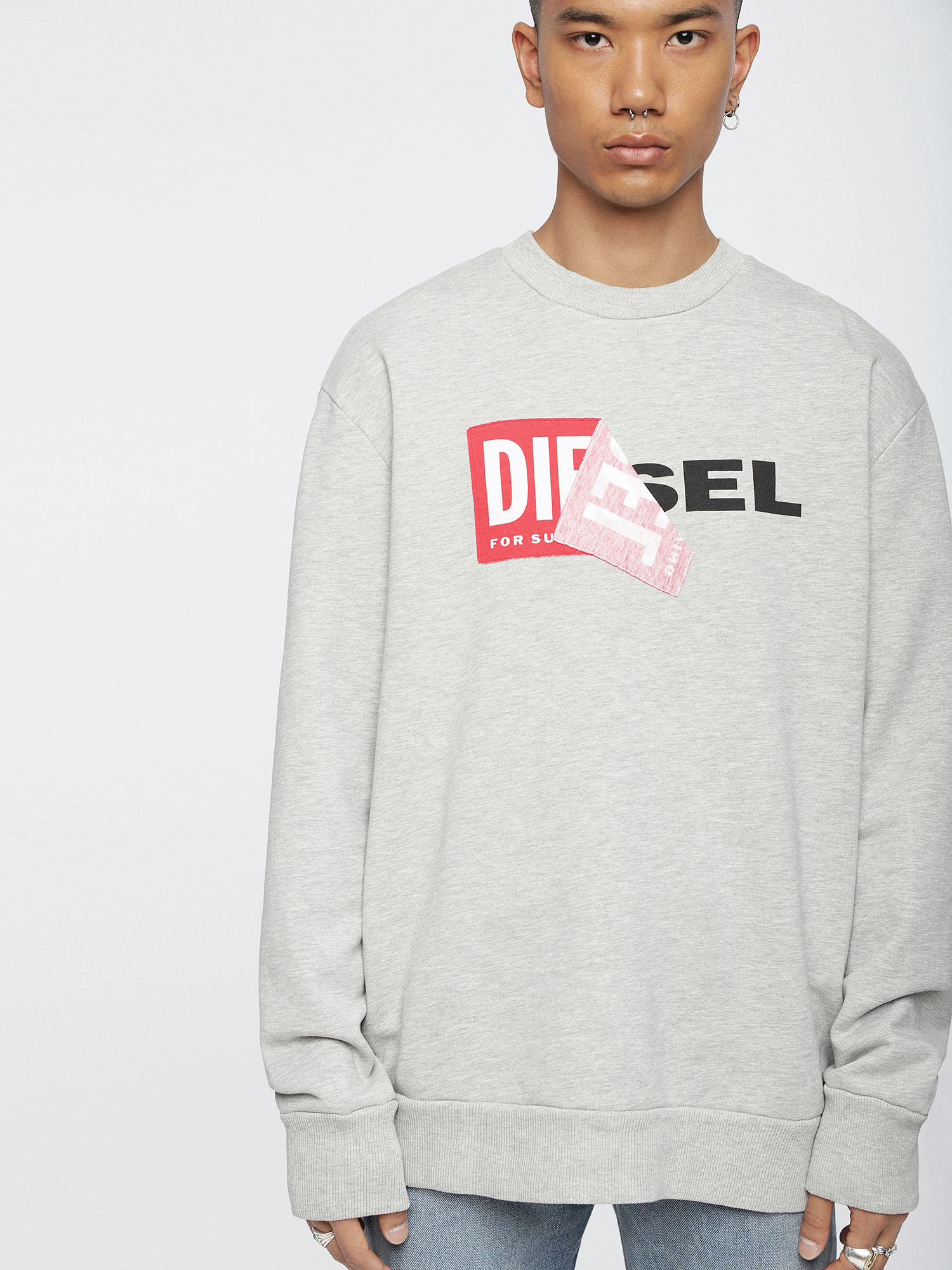 S-SAMY, Light Grey Diesel - S-SAMY, Light Grey - Sweaters - Image 1