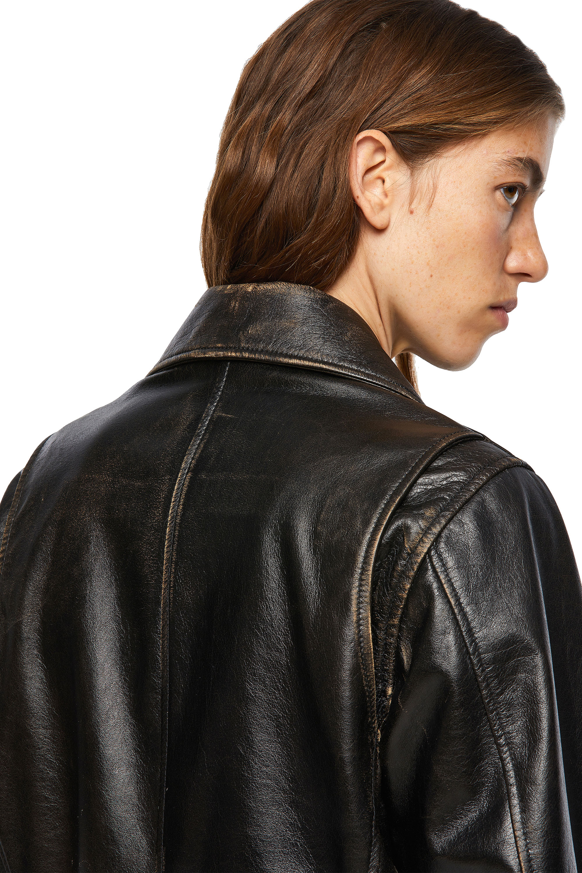 diesel superior leather jacket