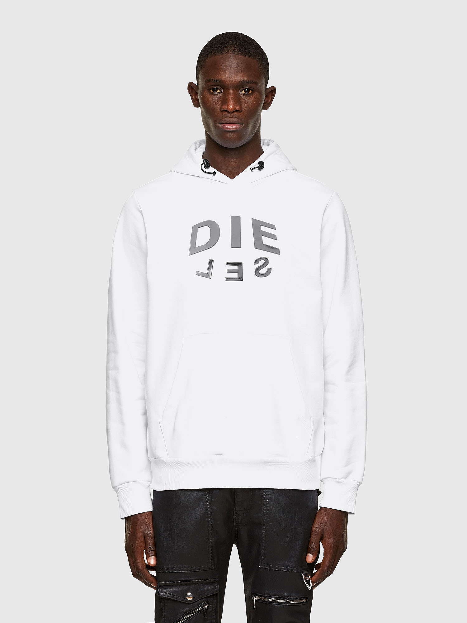 S-GIRKEL-HOOD-A60, White Diesel - S-GIRKEL-HOOD-A60, White - Sweaters - Image 1