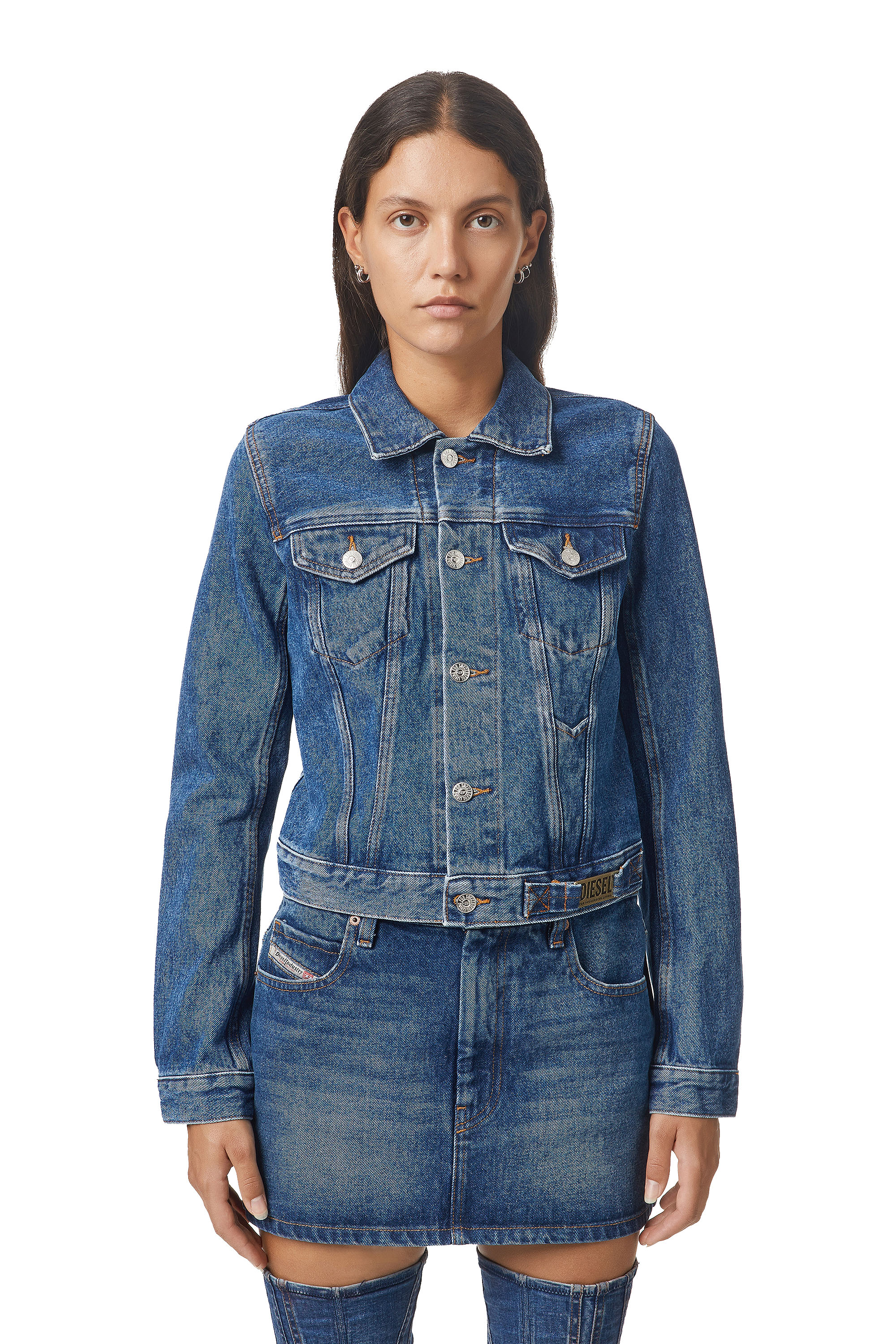 DE-LIMMY, Medium blue Diesel - DE-LIMMY, Medium blue - Denim Jackets - Image 1