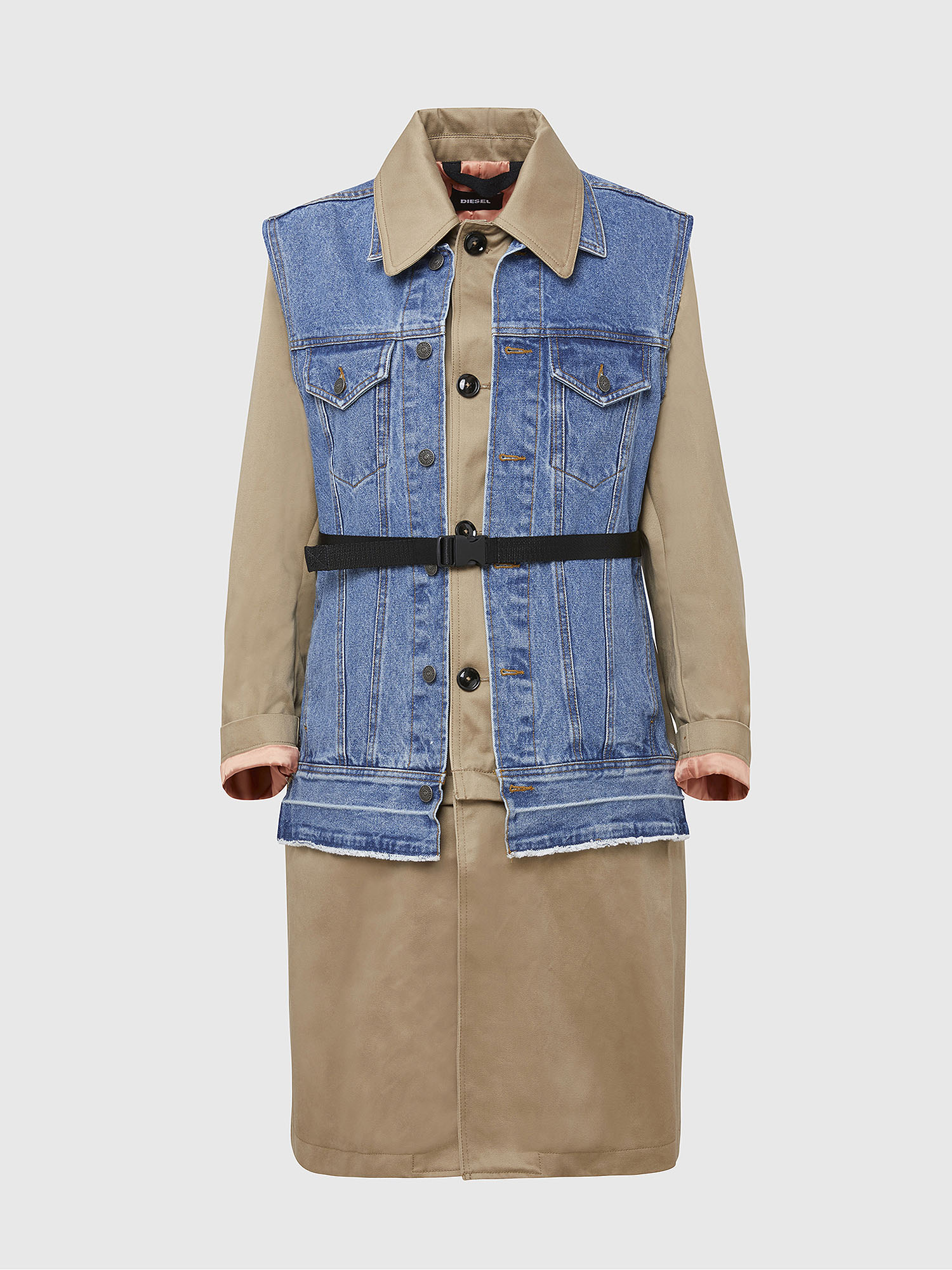 W-CHARIE, Beige/Blue Diesel - W-CHARIE, Beige/Blue - Winter Jackets - Image 1