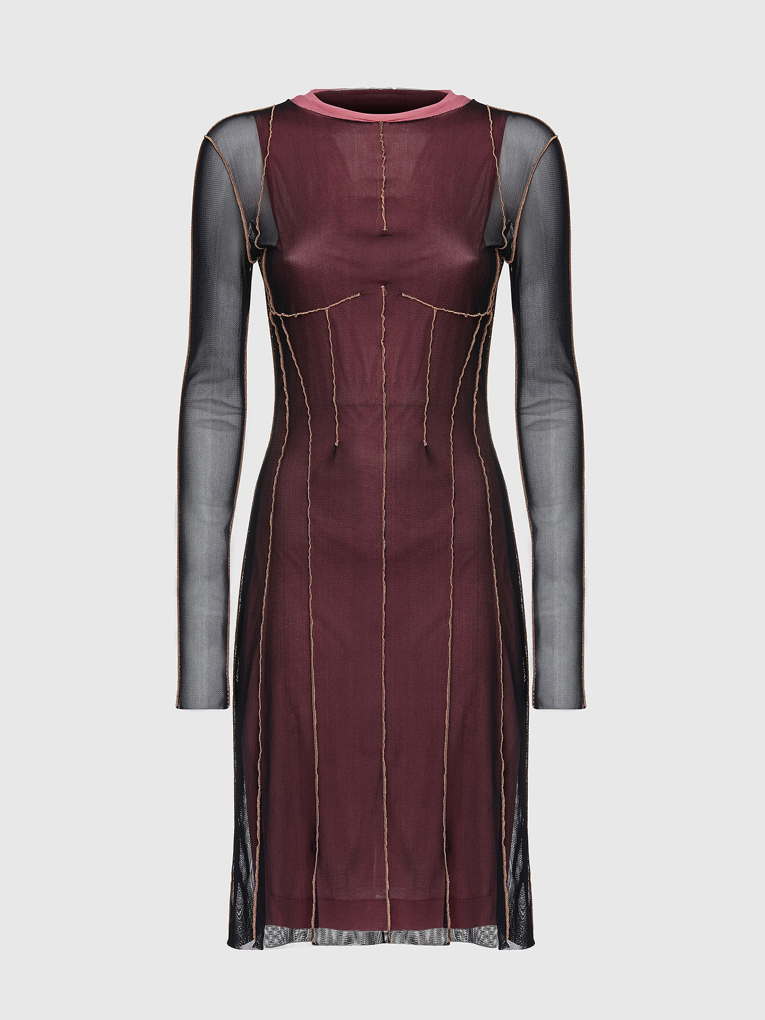 D-VINA, Pink/Black Diesel - D-VINA, Pink/Black - Dresses - Image 1